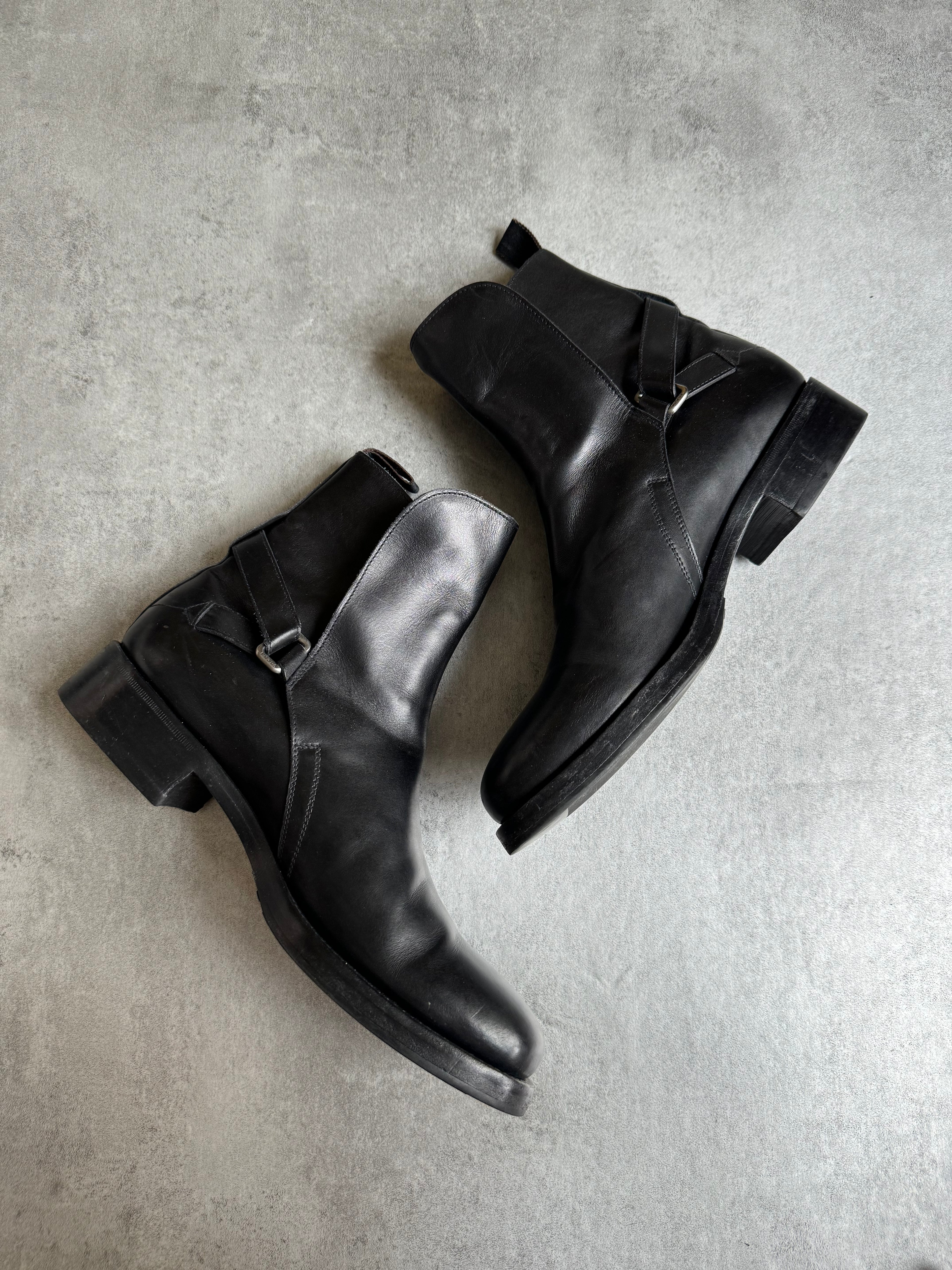 AW2015 Prada Black Leather Boots (40,5) - 6