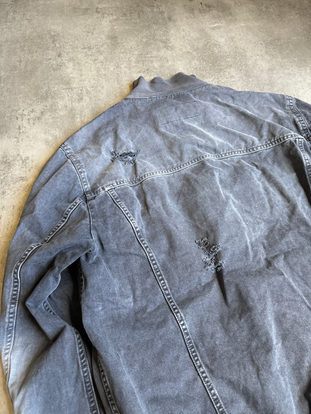 SS2008 Dolce & Gabbana Distressed Tern Grey Buttons Jacket (M) - 6