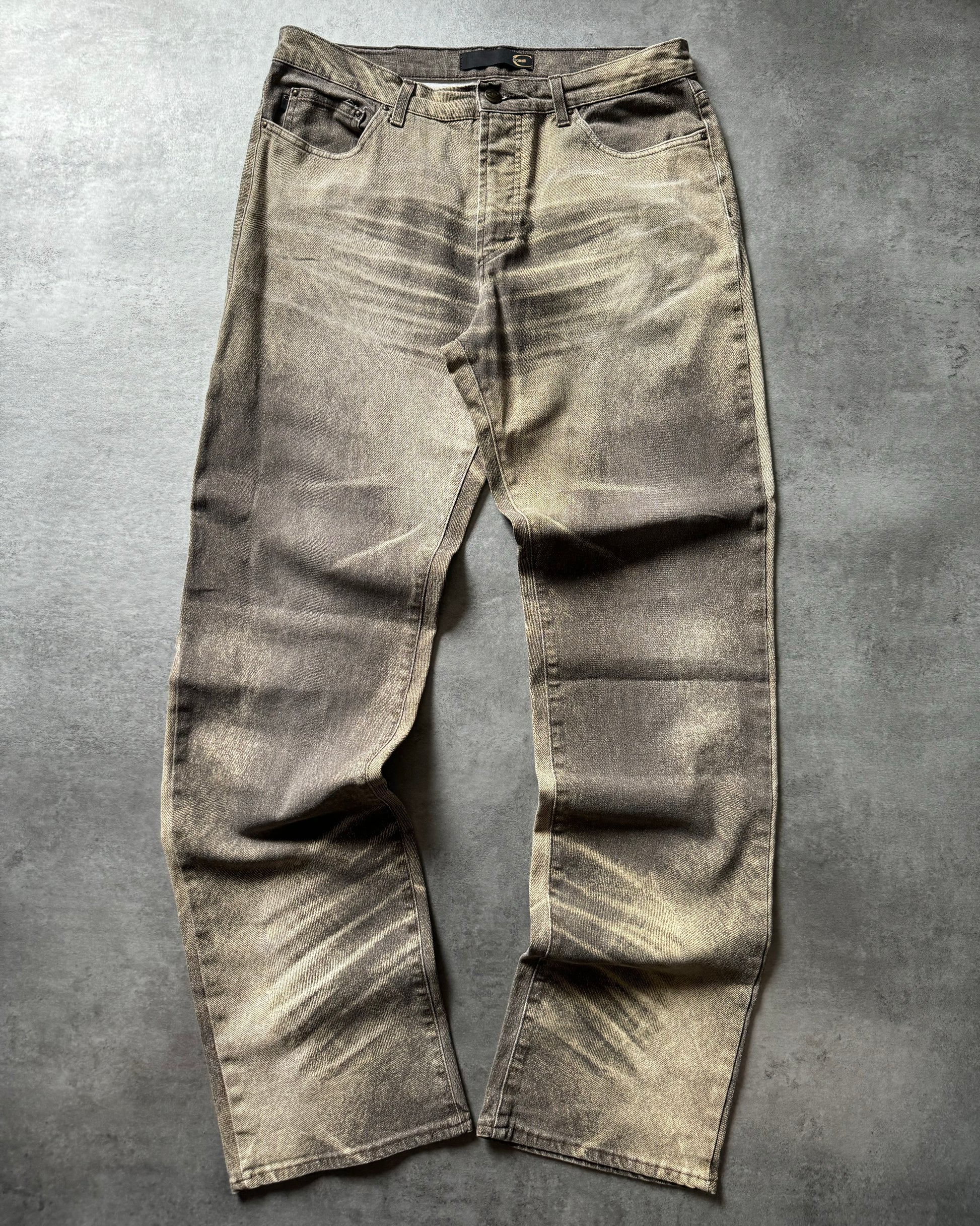 SS2004 Cavalli Faded Brown Sand Desert Pants (L) - 1