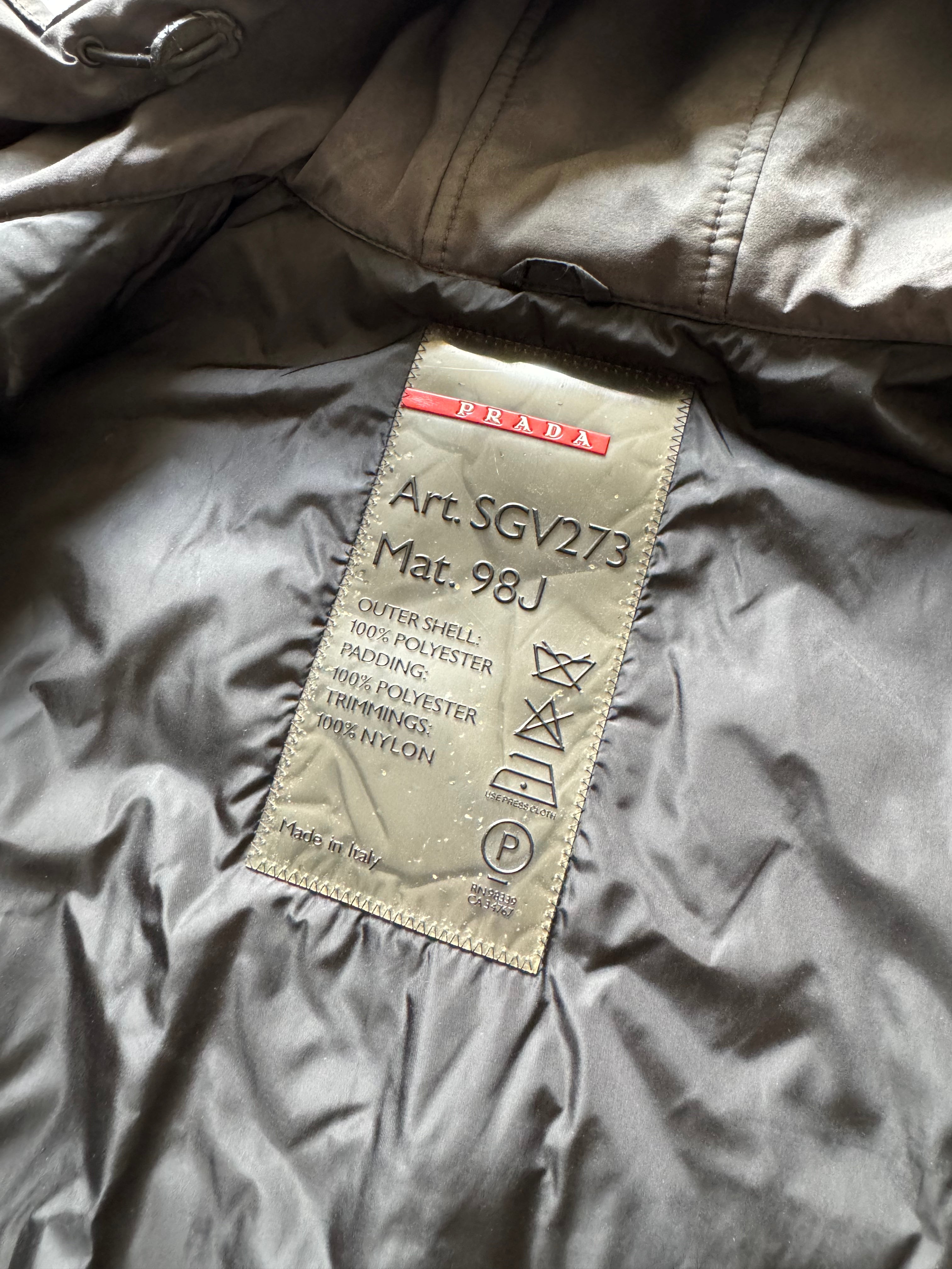 2000s Prada Linea Rossa Long Grey Jacket  (L) - 9
