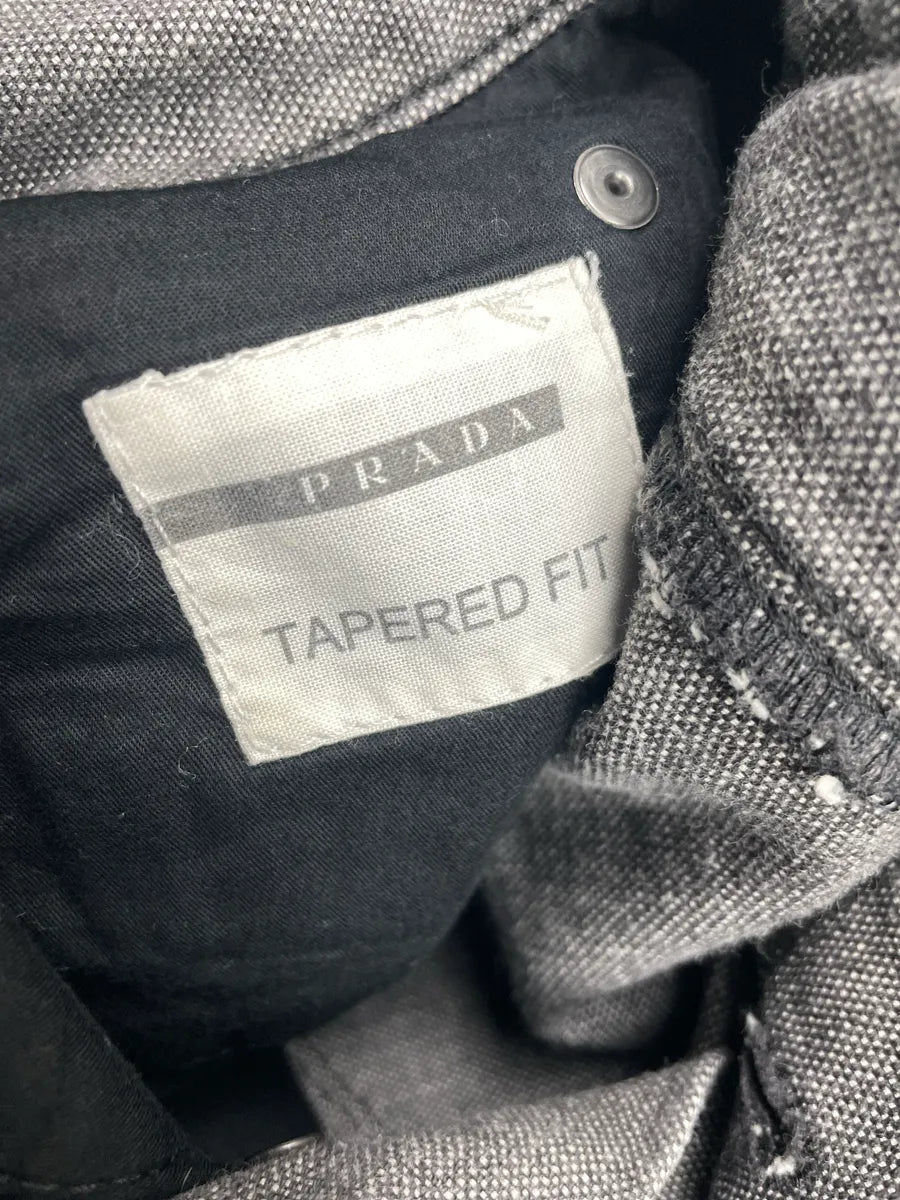AW2008 Prada Dark Grey Denim Tapered Washed Jeans RQtCcOLc 17