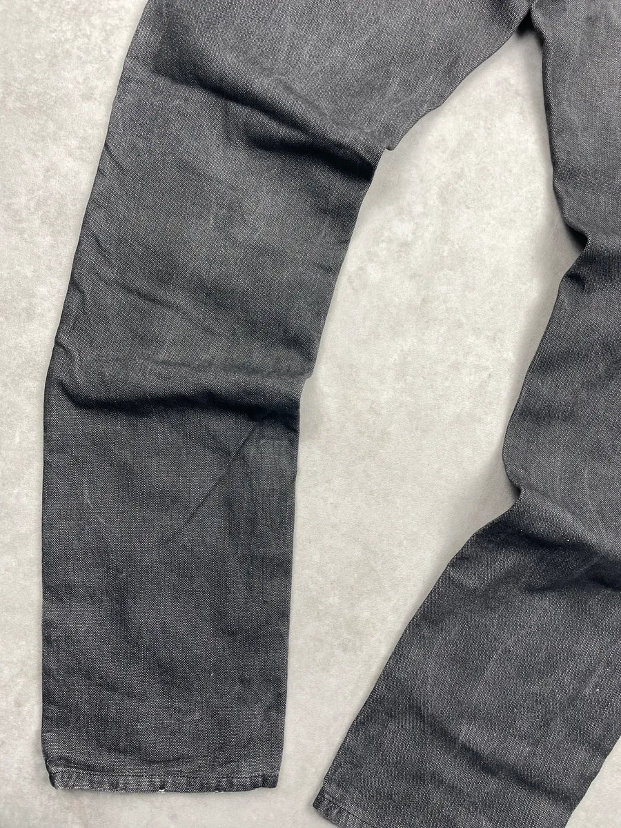 AW2008 Prada Dark Grey Denim Tapered Washed Jeans RQtCcOLc 13