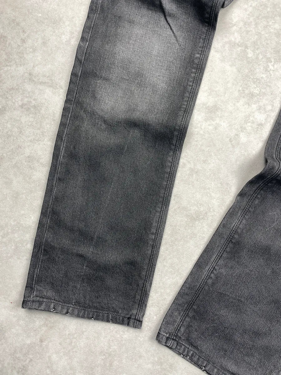 AW2008 Prada Dark Grey Denim Tapered Washed Jeans RQtCcOLc 7
