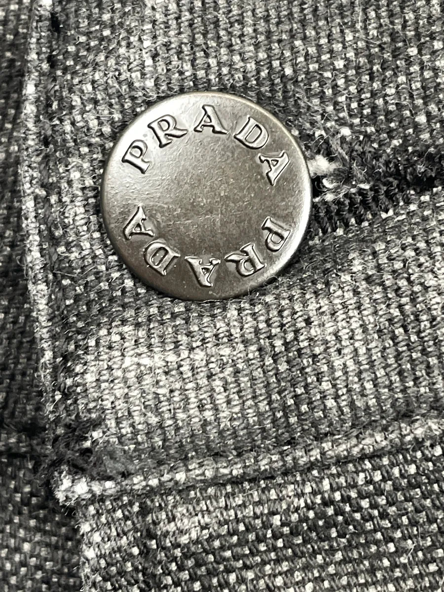 AW2008 Prada Dark Grey Denim Tapered Washed Jeans RQtCcOLc 9