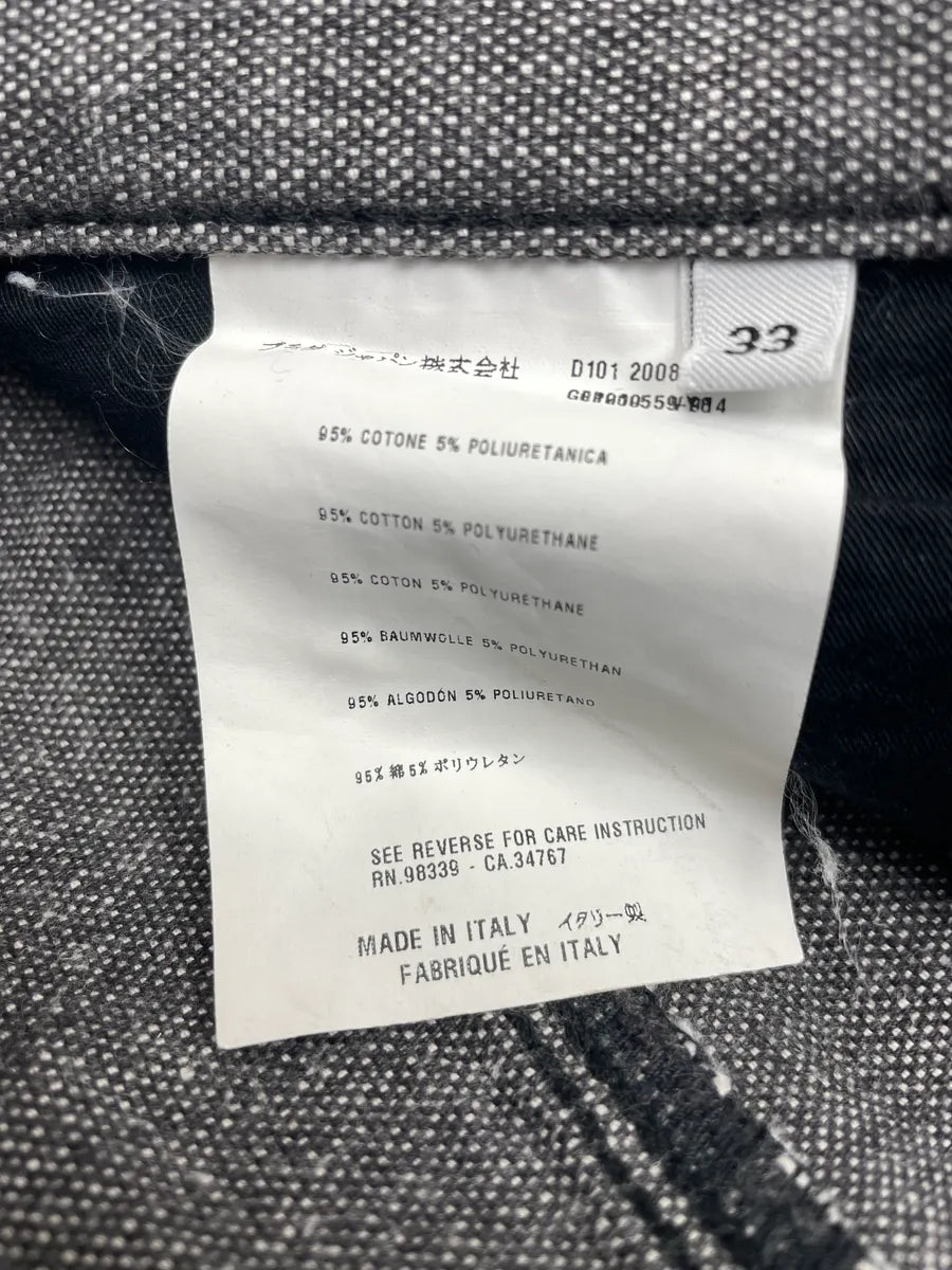 AW2008 Prada Dark Grey Denim Tapered Washed Jeans RQtCcOLc 16