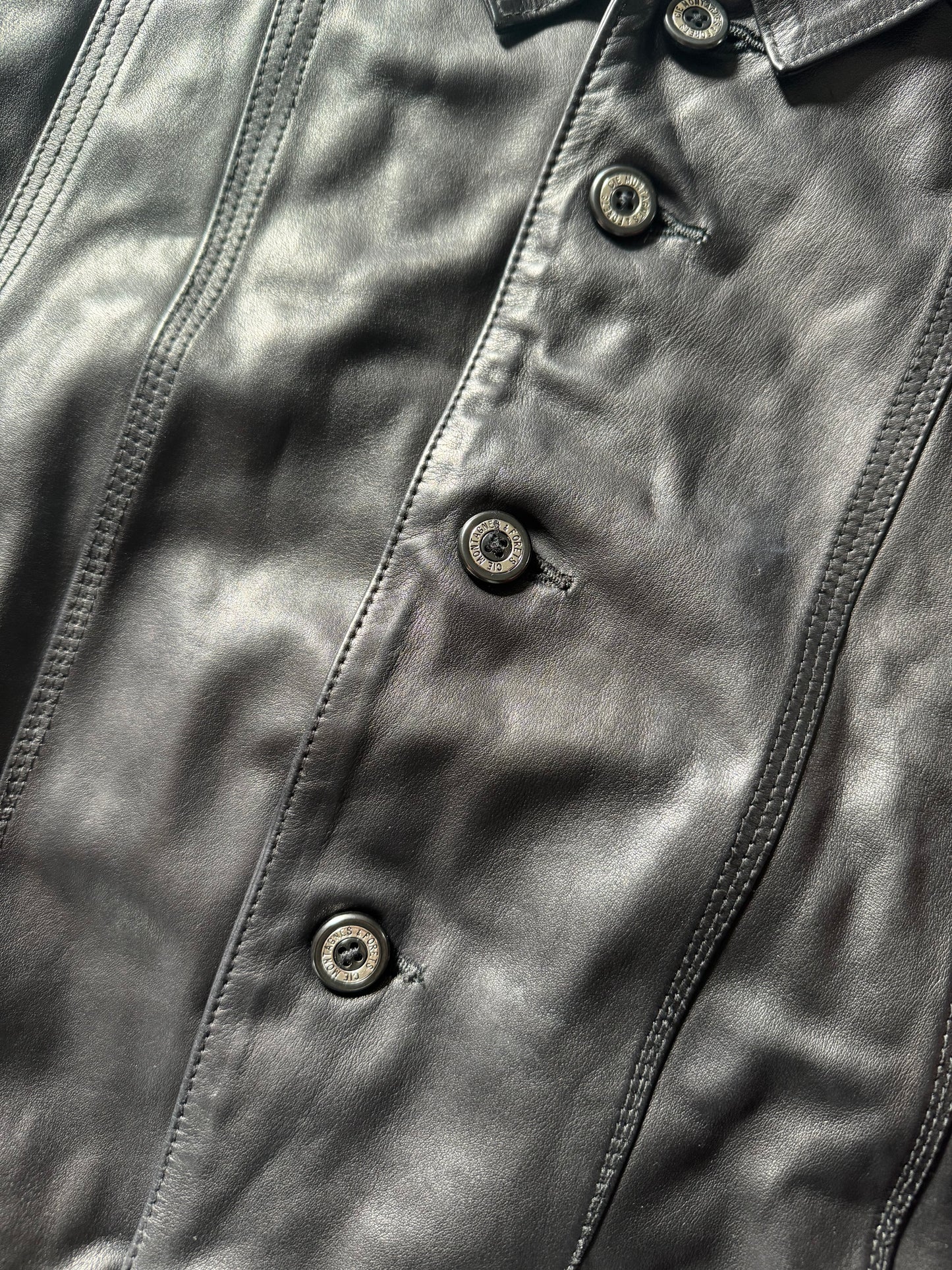 1980s Marithé + François Girbaud x Compagnie des Montagnes Leather Bomber Jacket  (XS) - 7