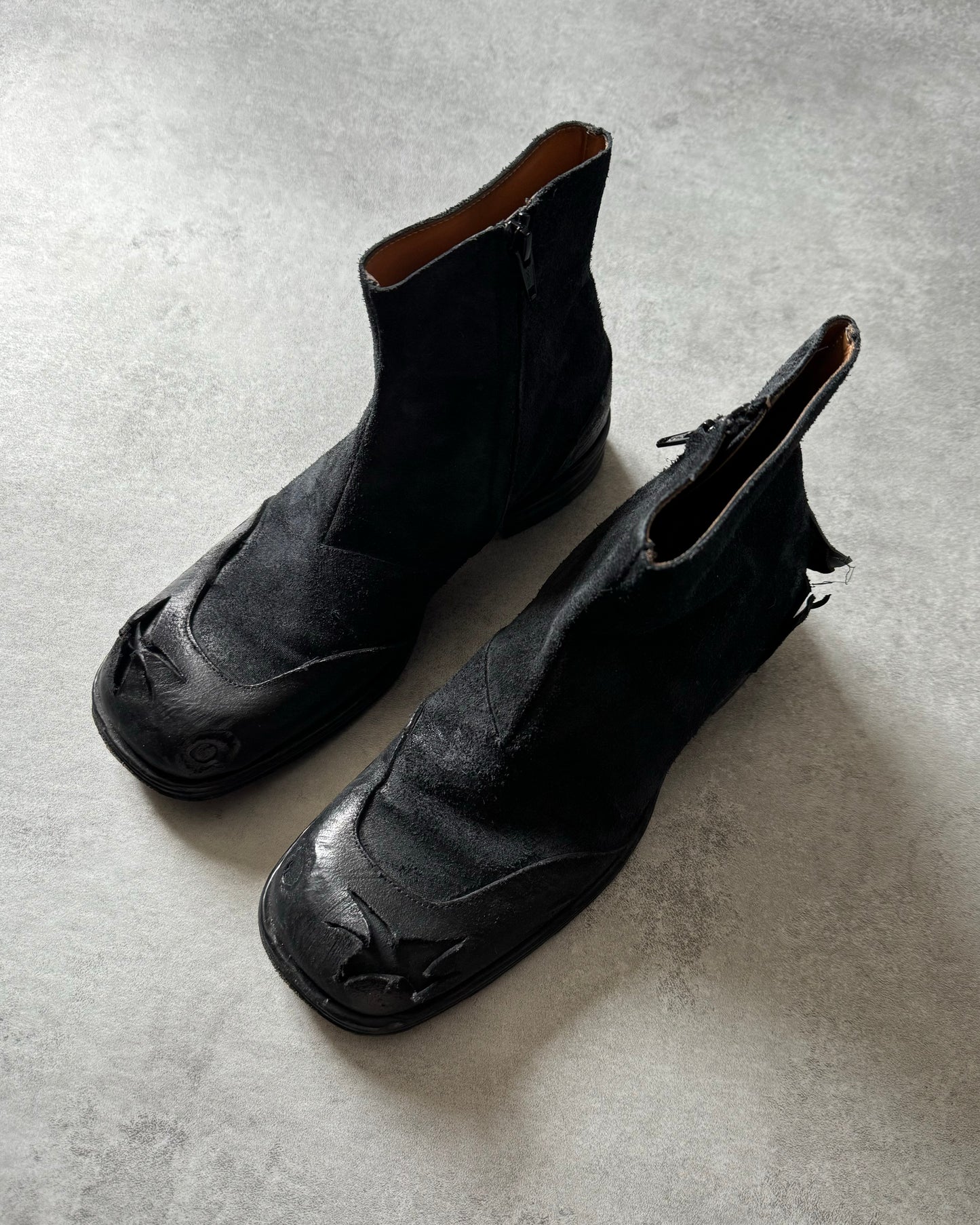 SS2021 Maison Margiela Black Destructured Boots  (40) - 9