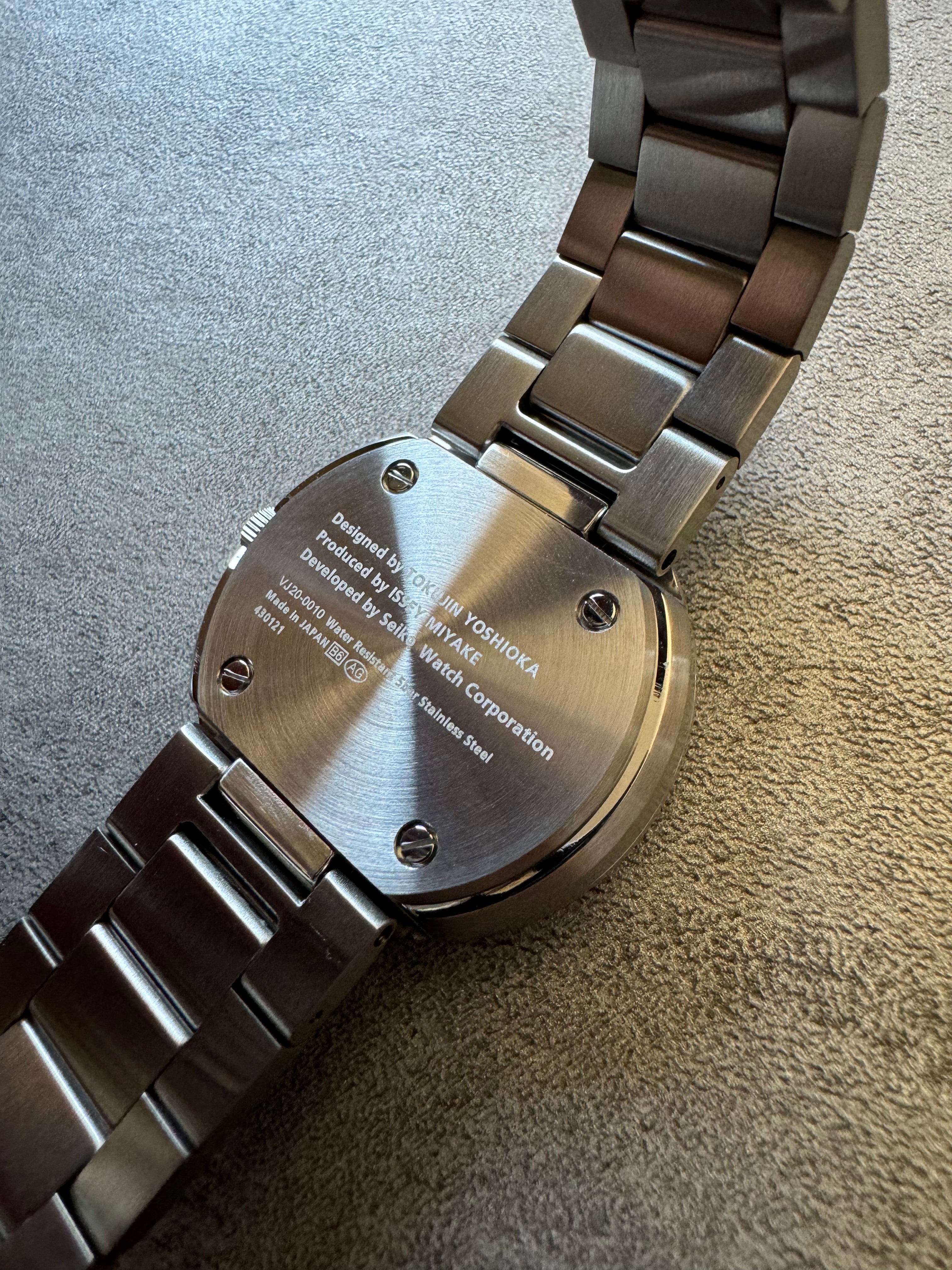 Issey Miyake TO Silver Watch Designed by Tokujin Yoshioka