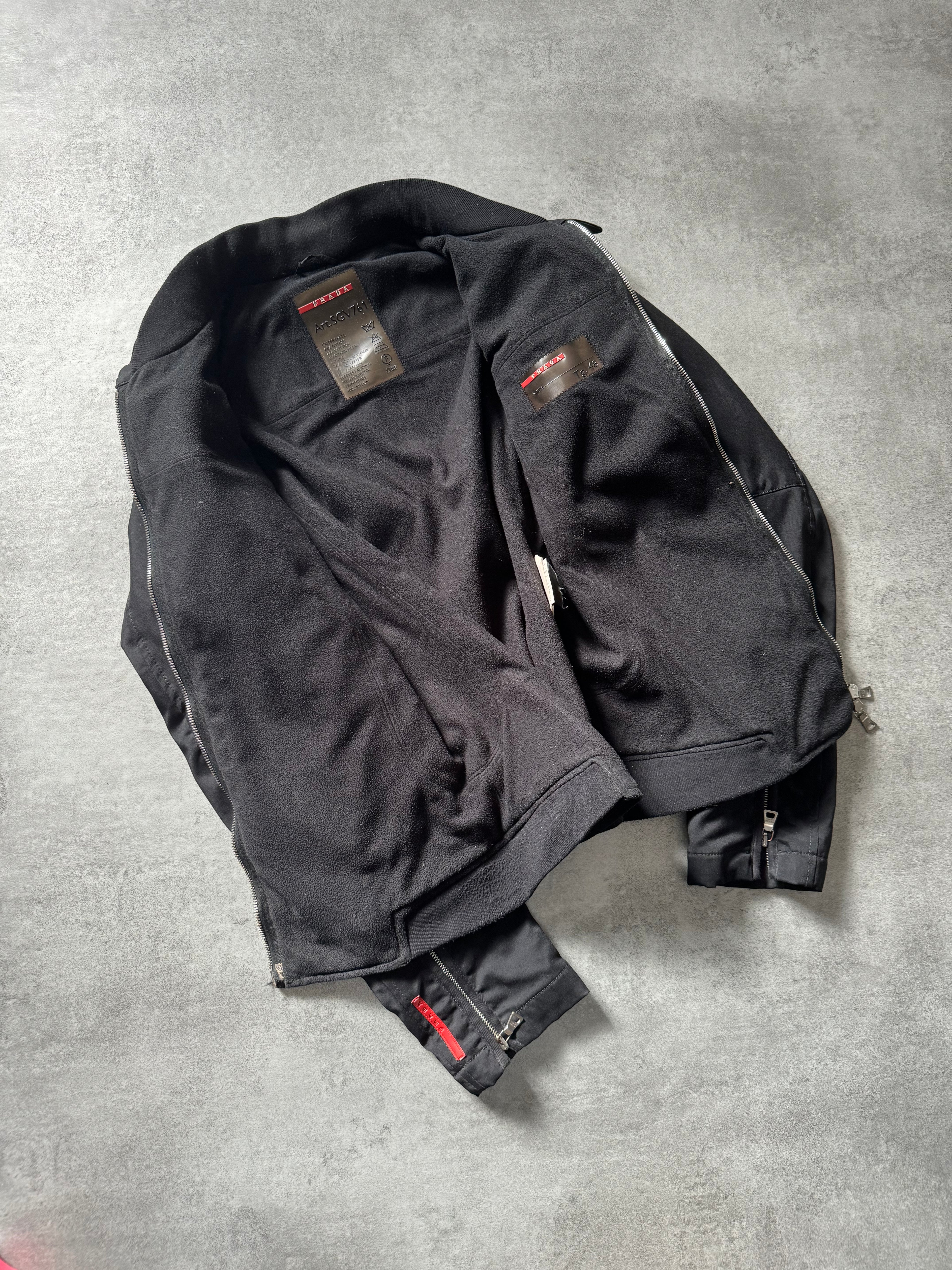 2000s Prada Light Black Tactical Jacket  (M) - 4