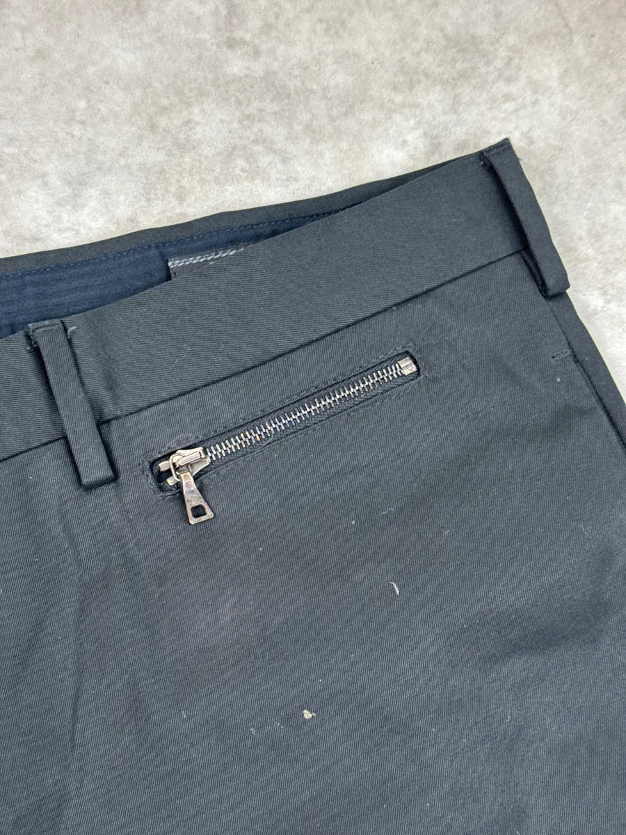 2000s Prada Black Zip Pocket Flat Front Pants RbuXqYpf 7