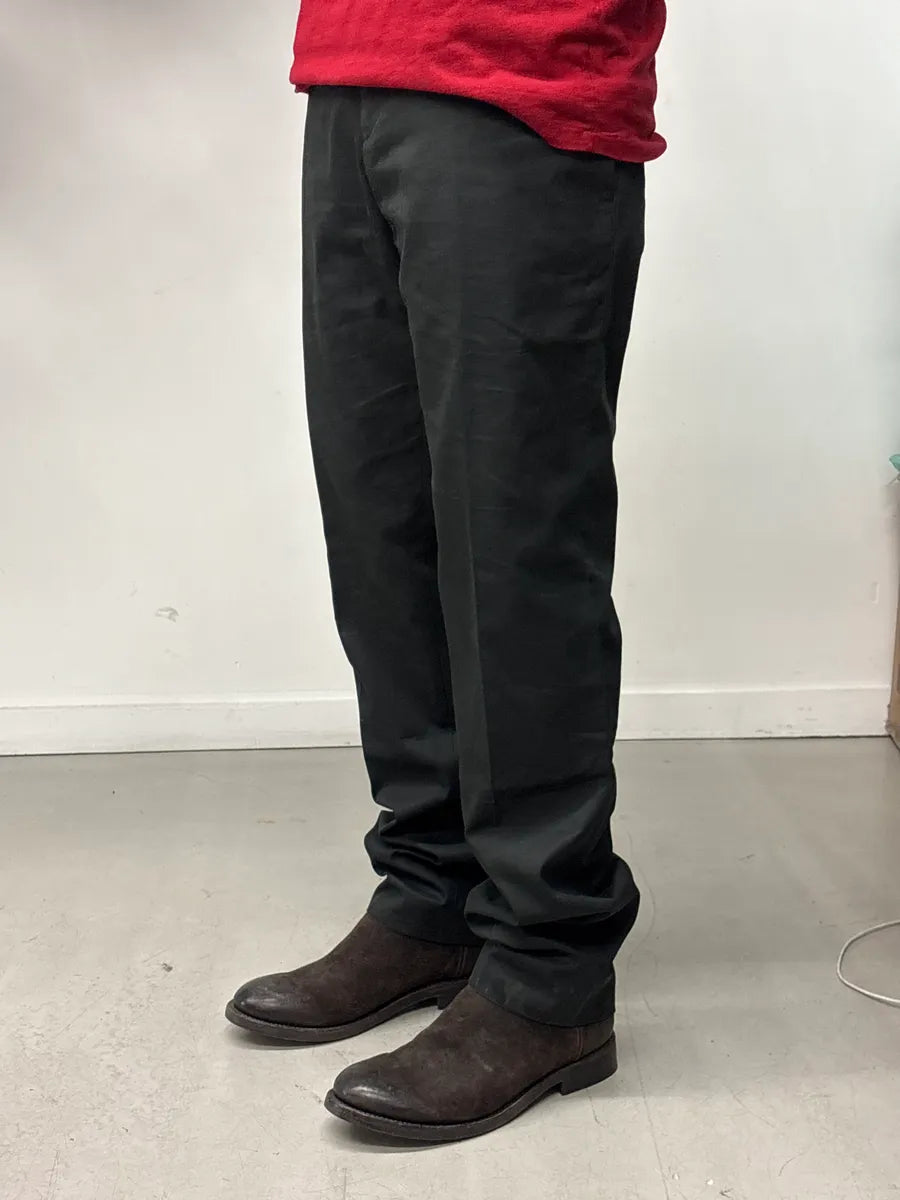 2000s Prada Black Zip Pocket Flat Front Pants RbuXqYpf 1