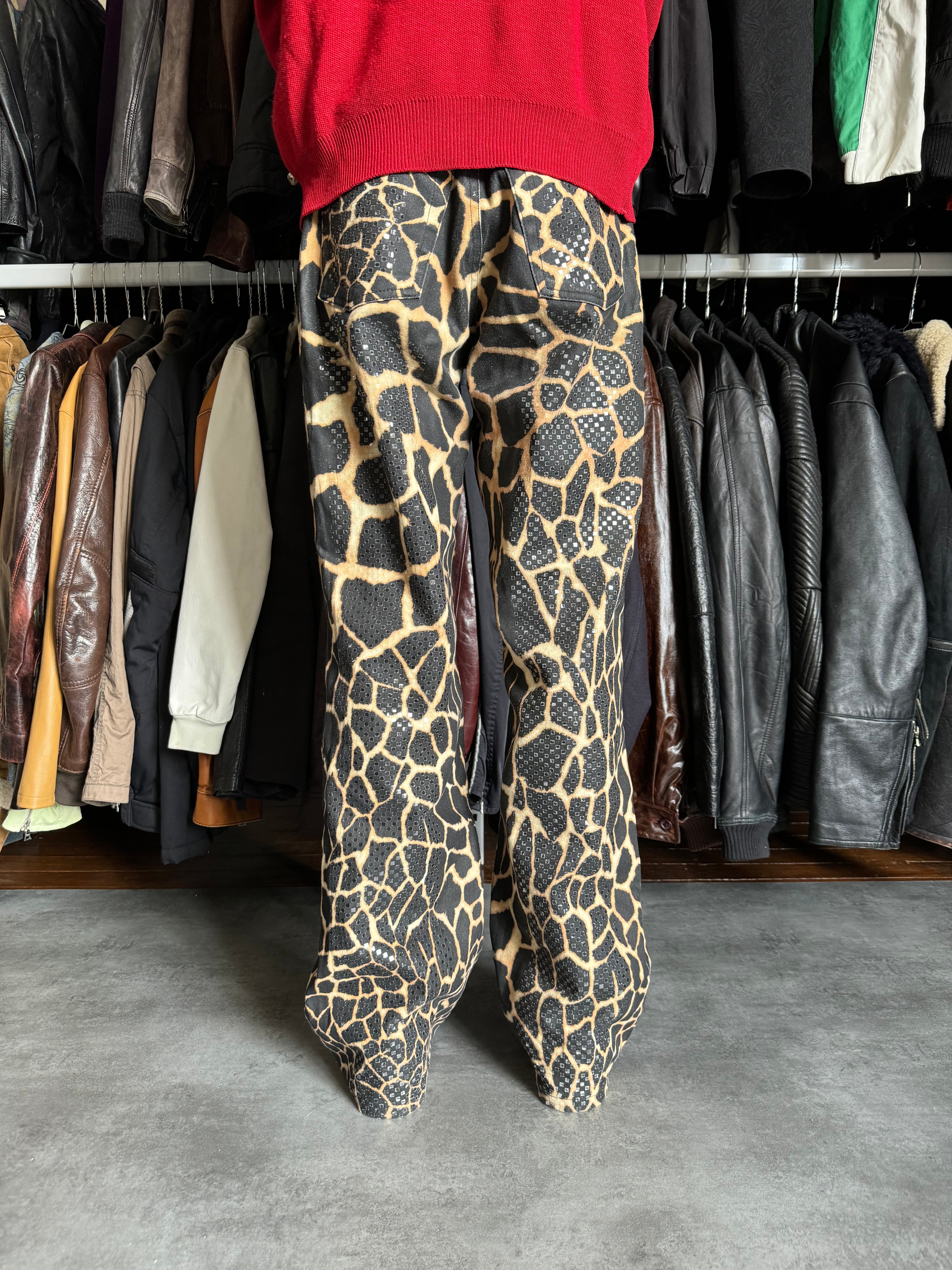 FW2001 Roberto Cavalli Seisma Guava Pants (M) - 4