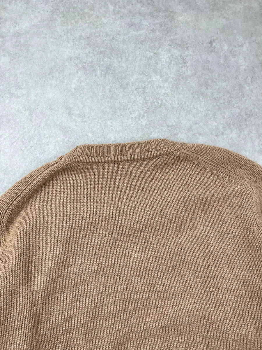 SS2018 Saint Laurent Camel Wool Crewneck Sweater RdjRhBAr 5