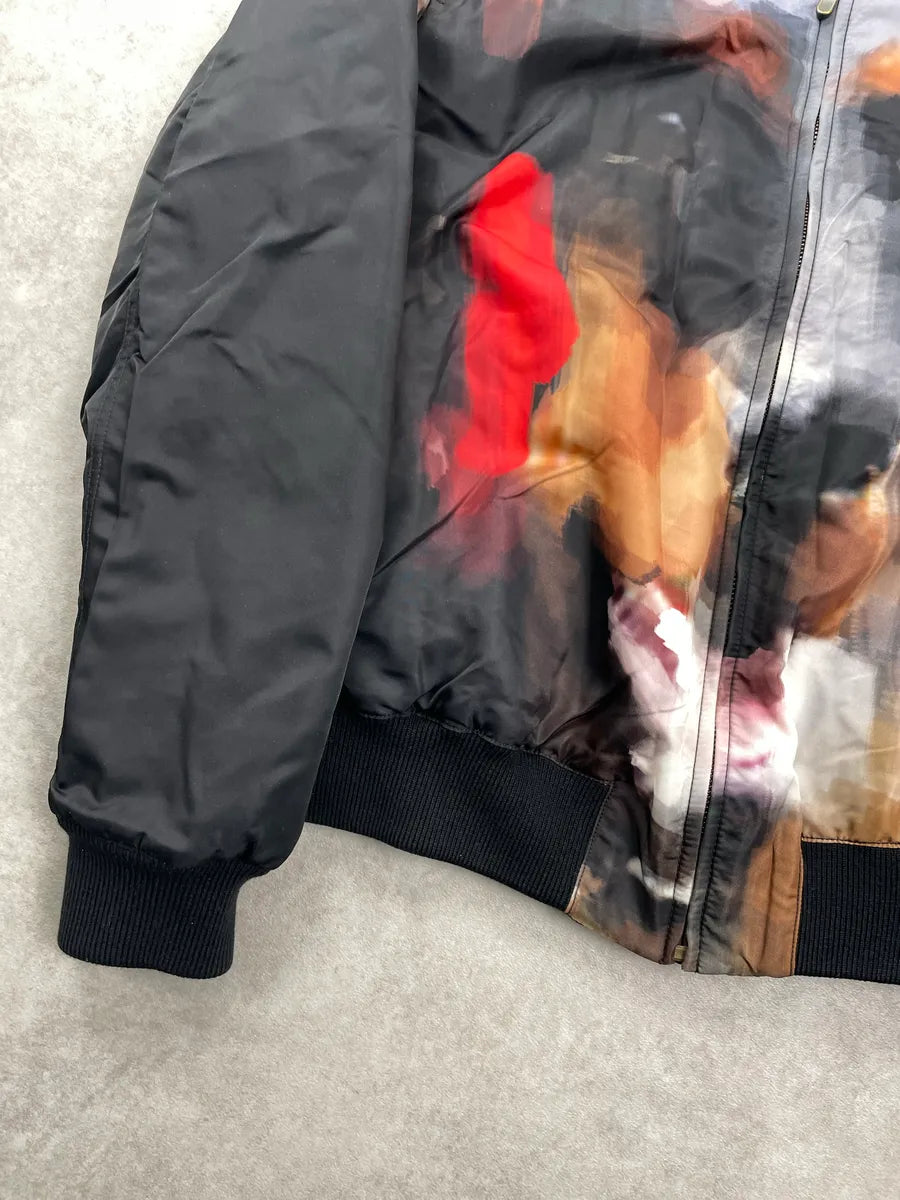 AW2013 Givenchy Black Rottweiler Portrait Bomber Jacket by Riccardo Tisci RevXhEfS 9