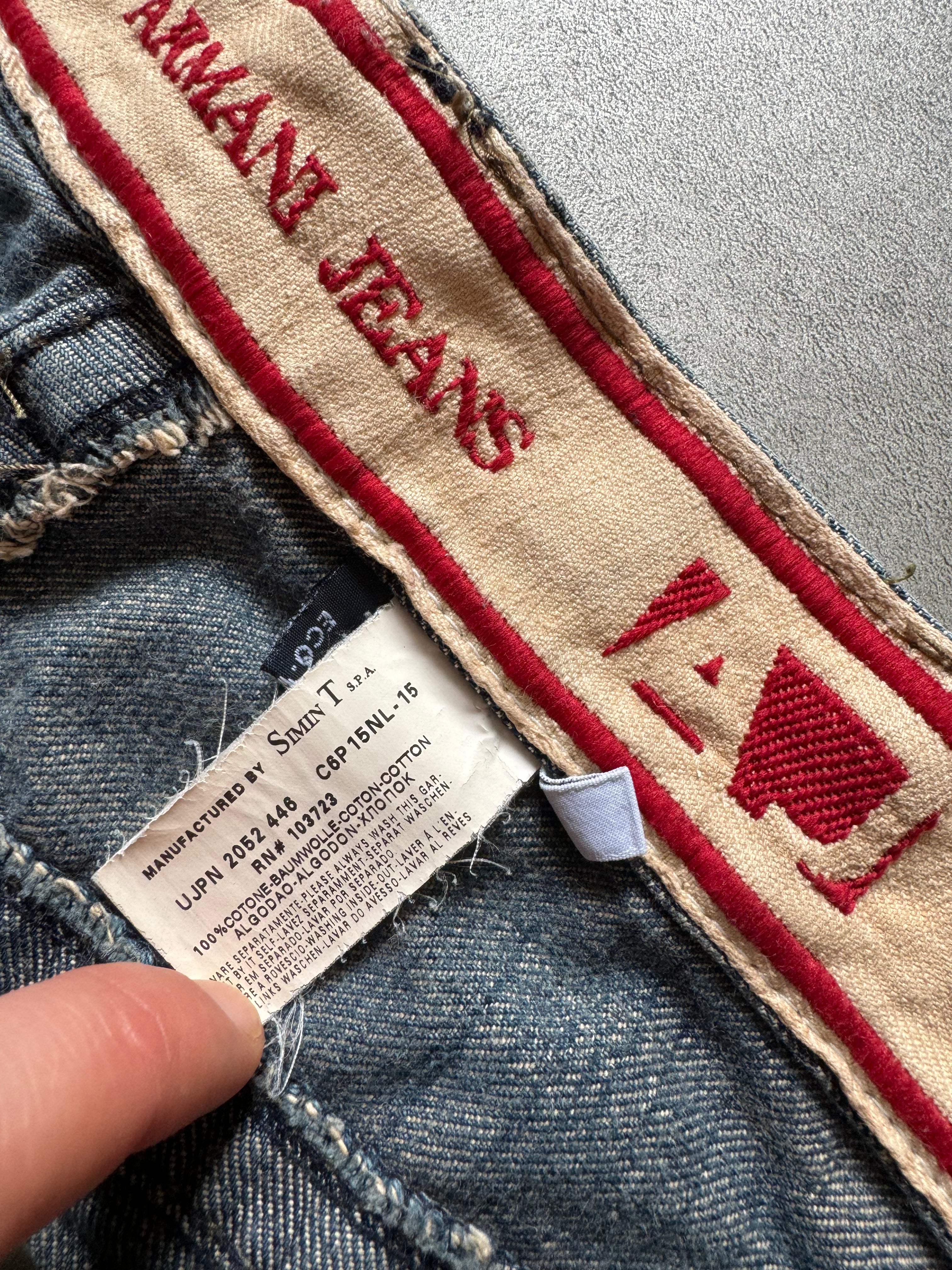 2000s Armani Relaxed Large Straight Jeans (XL) - 8