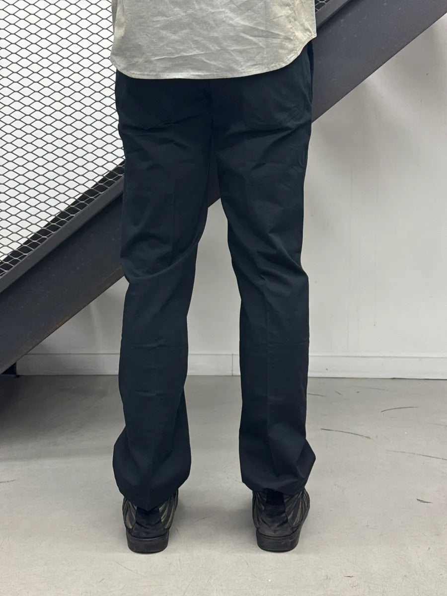 SS2009 Prada Black Stretch Straight-Leg Contrast Trim Pants RsNIoorV 3