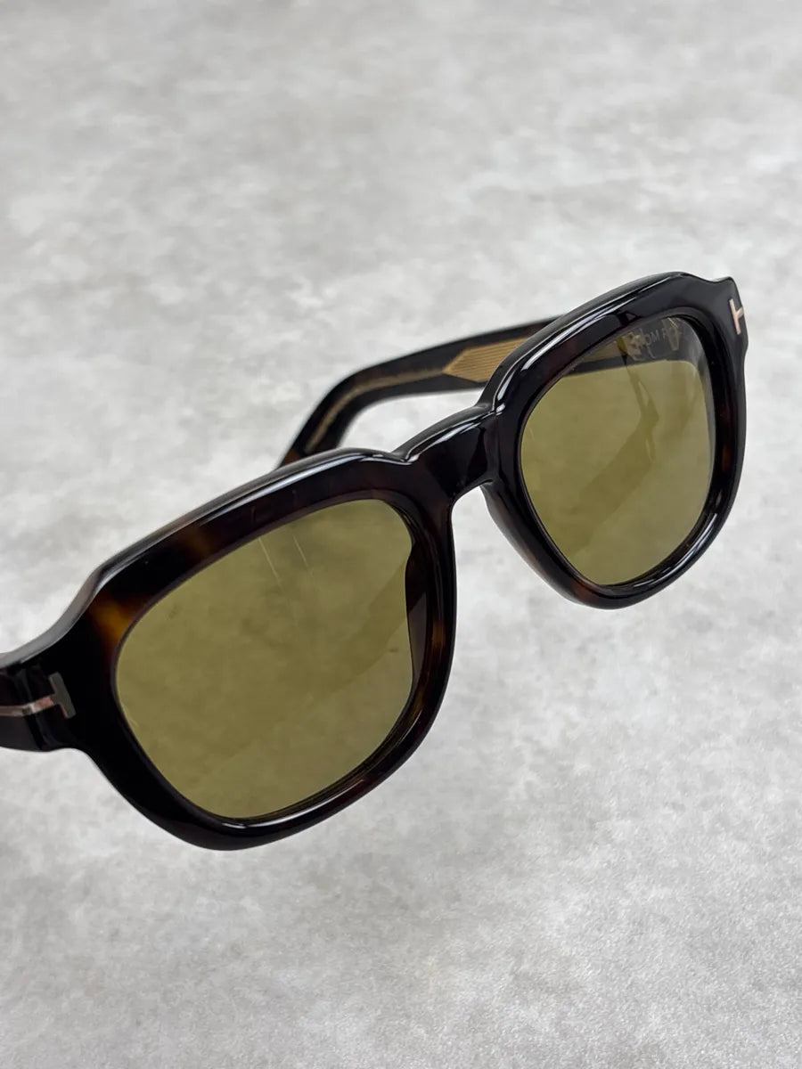 Tom Ford Brown Acetate T-Logo Sunglasses Rxqsebny 7