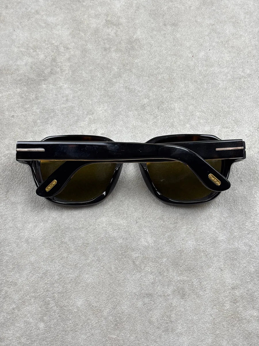 Tom Ford Brown Acetate T-Logo Sunglasses Rxqsebny 8