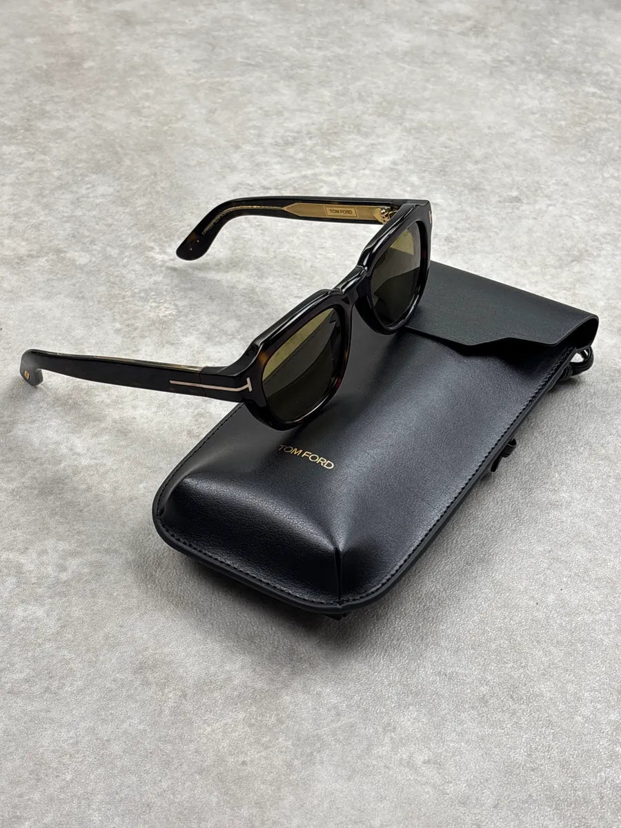 Tom Ford Brown Acetate T-Logo Sunglasses Rxqsebny 4