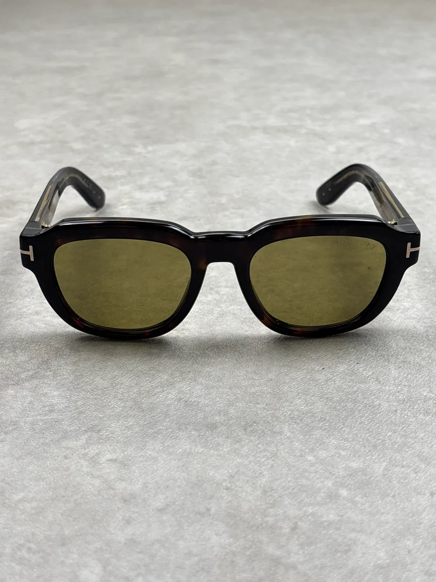 Tom Ford Brown Acetate T-Logo Sunglasses Rxqsebny 0