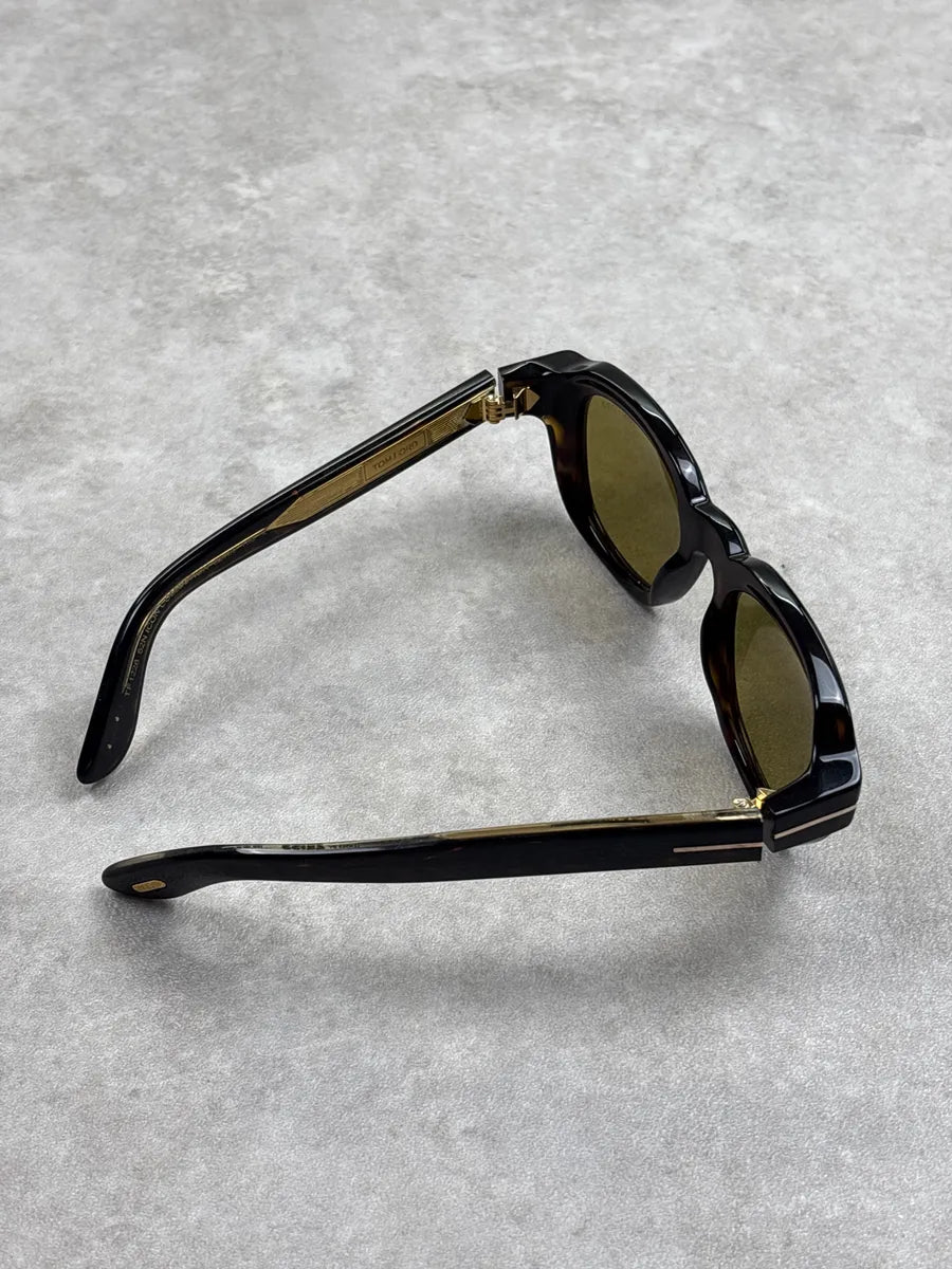 Tom Ford Brown Acetate T-Logo Sunglasses Rxqsebny 6