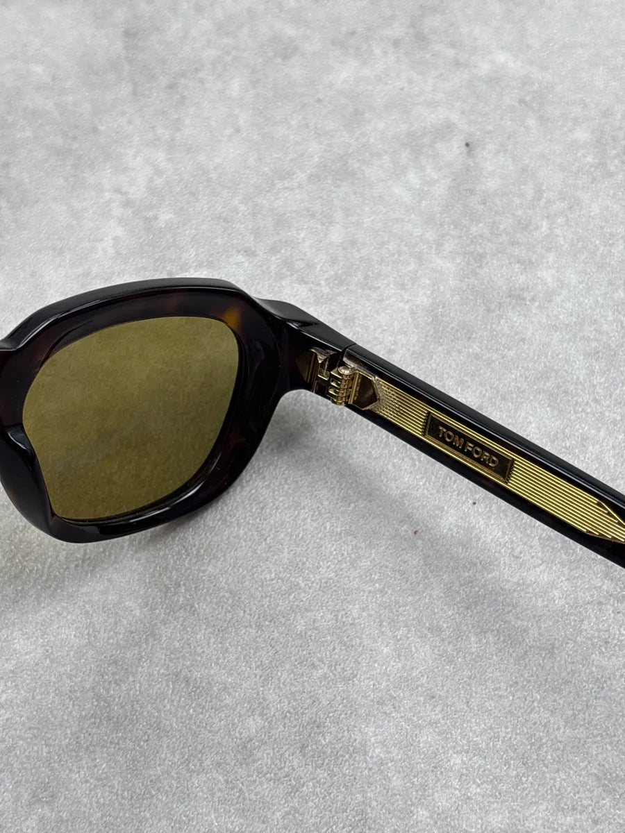 Tom Ford Brown Acetate T-Logo Sunglasses Rxqsebny 11