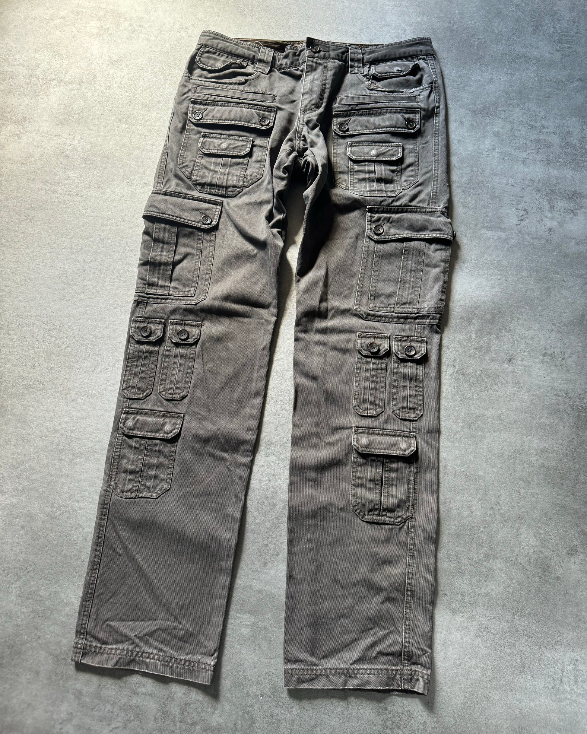 SS2008 Dolce & Gabbana 22 Pockets Grey Cargo Pants (L) - 5