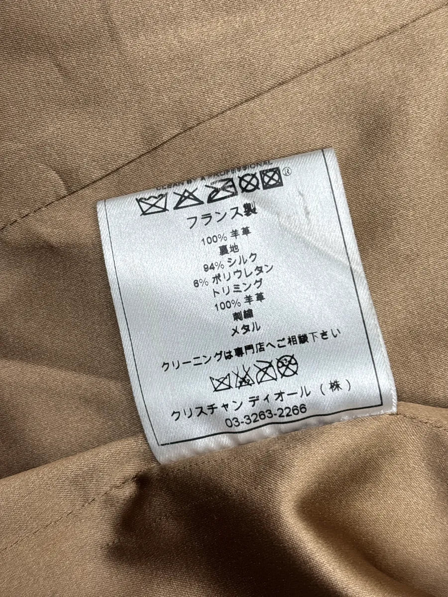 SS2005 Christian Dior Taupe Suede Studded Eyelet Light Jacket RzROLaLQ 13