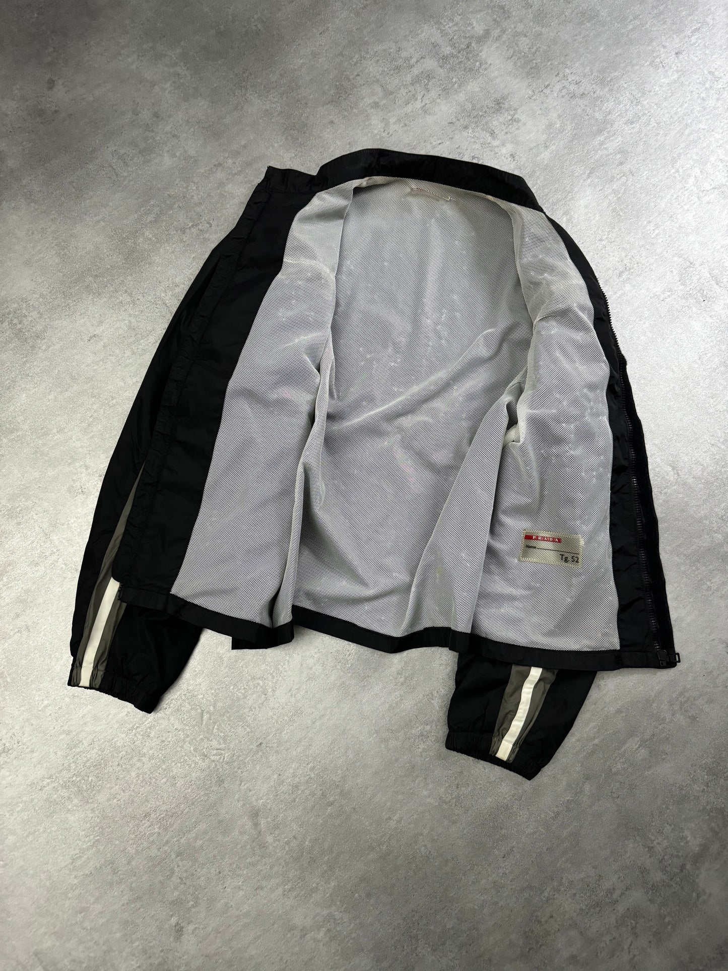 AW2007 Prada Nylon Light Black Windbreaker (L) - 3