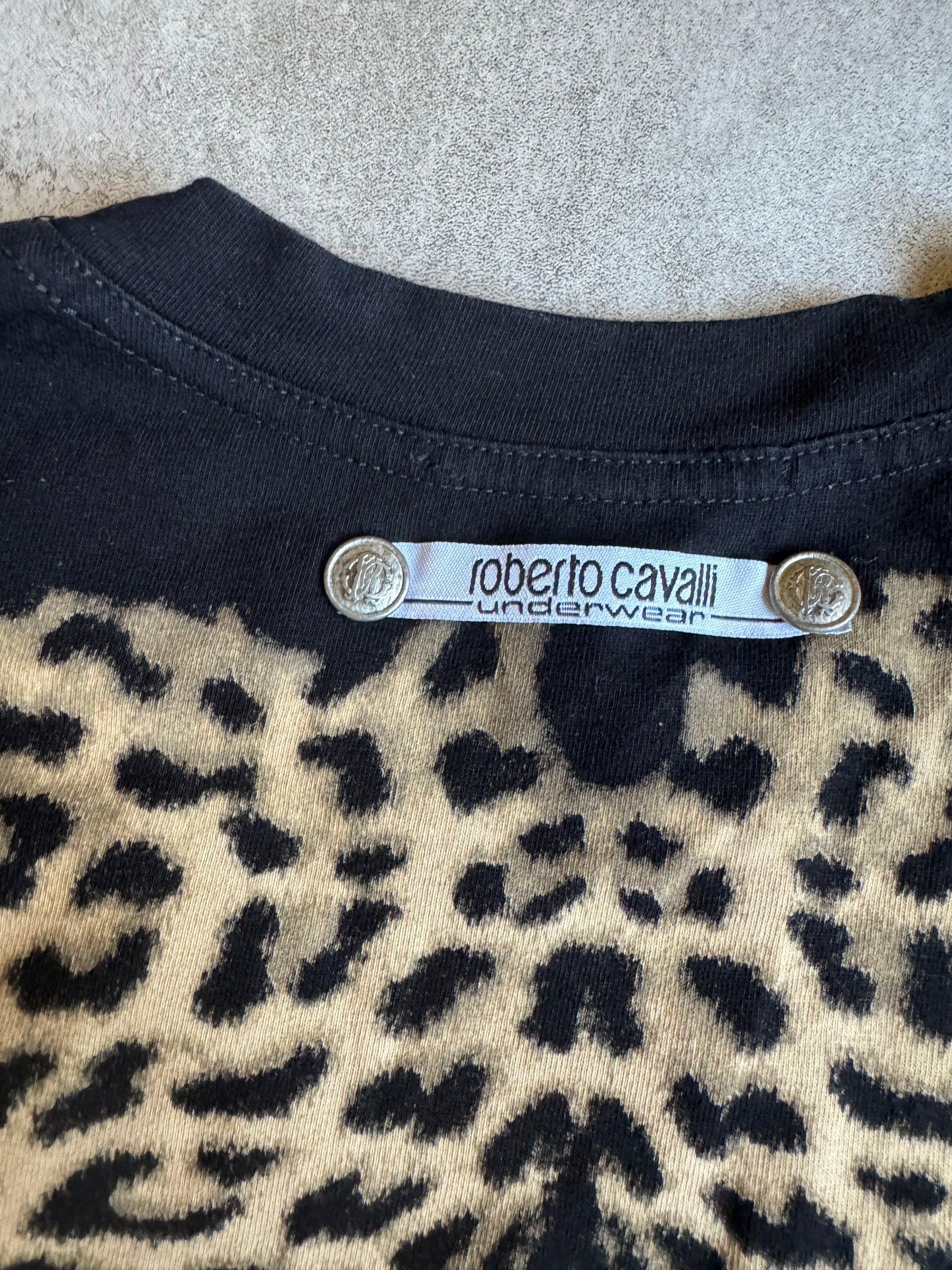 AW2000 Roberto Cavalli Leopard Black Longsleeves (XS/S) - 4