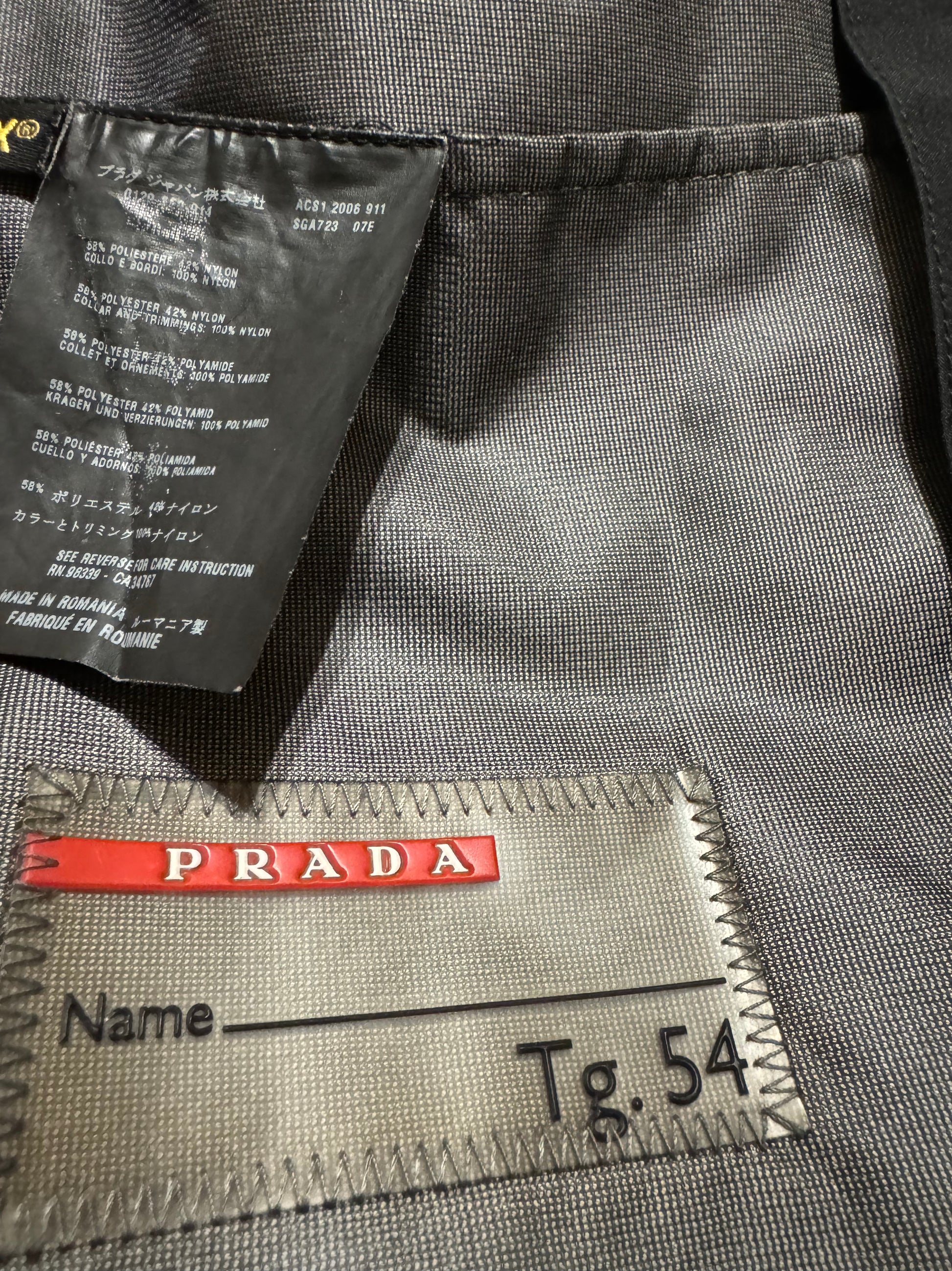 AW2006 Prada Linea Rossa Gore-Tex Black Nylon Jacket (L) - 12