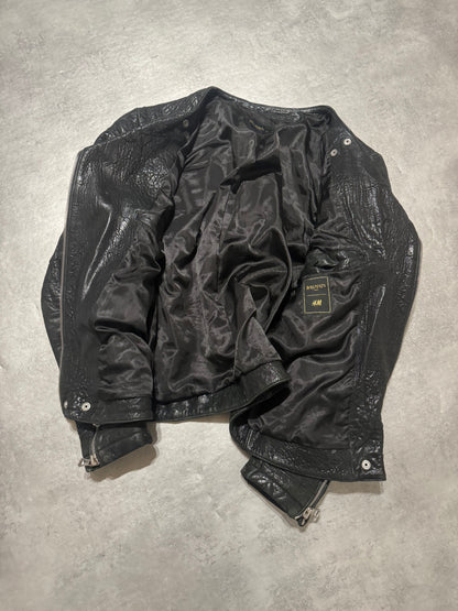 AW2015 Balmain x H&M Pure Biker Leather Jacket (L) - 5