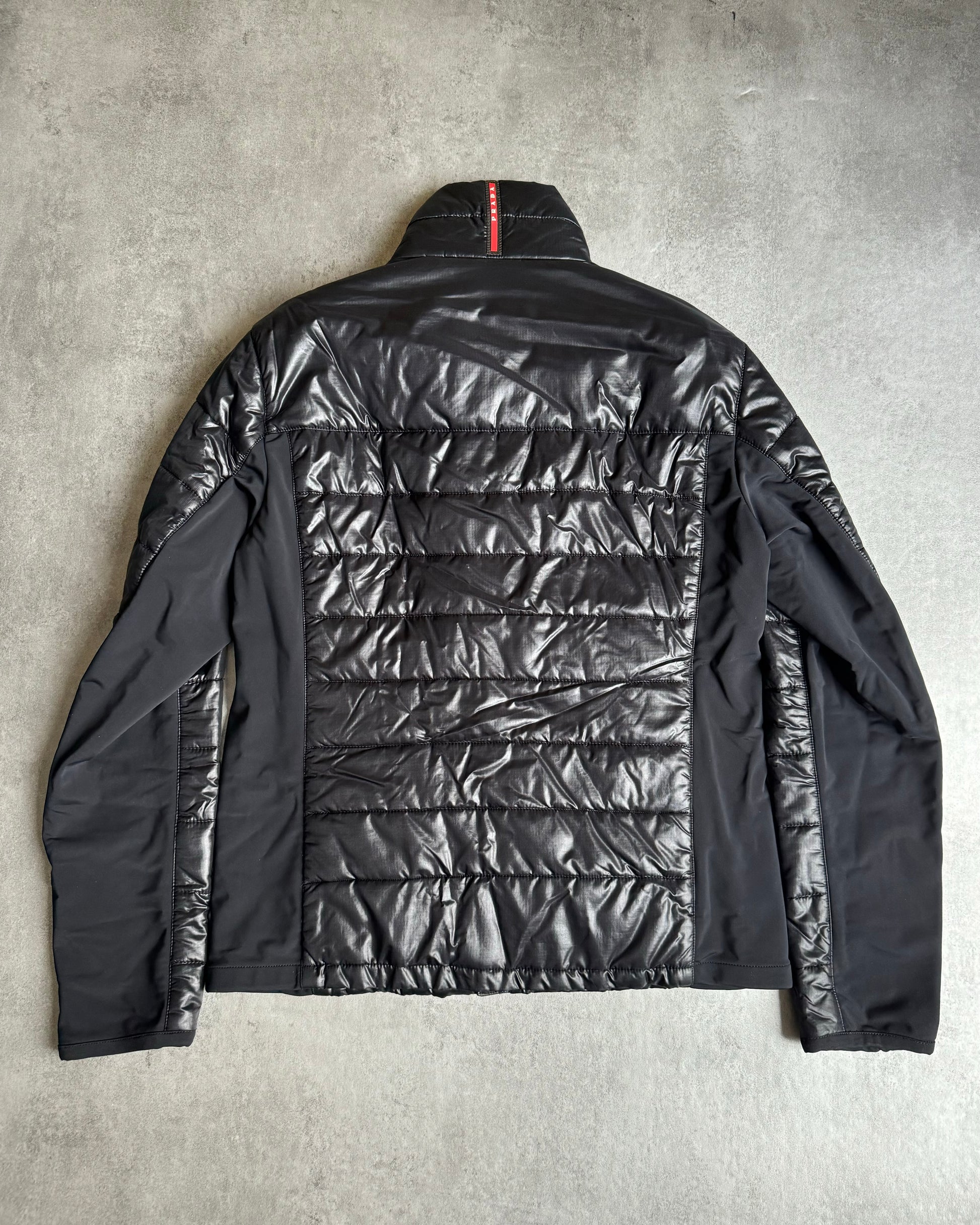 AW2009 Prada Light Tactical Black Puffer Jacket (L) - 2