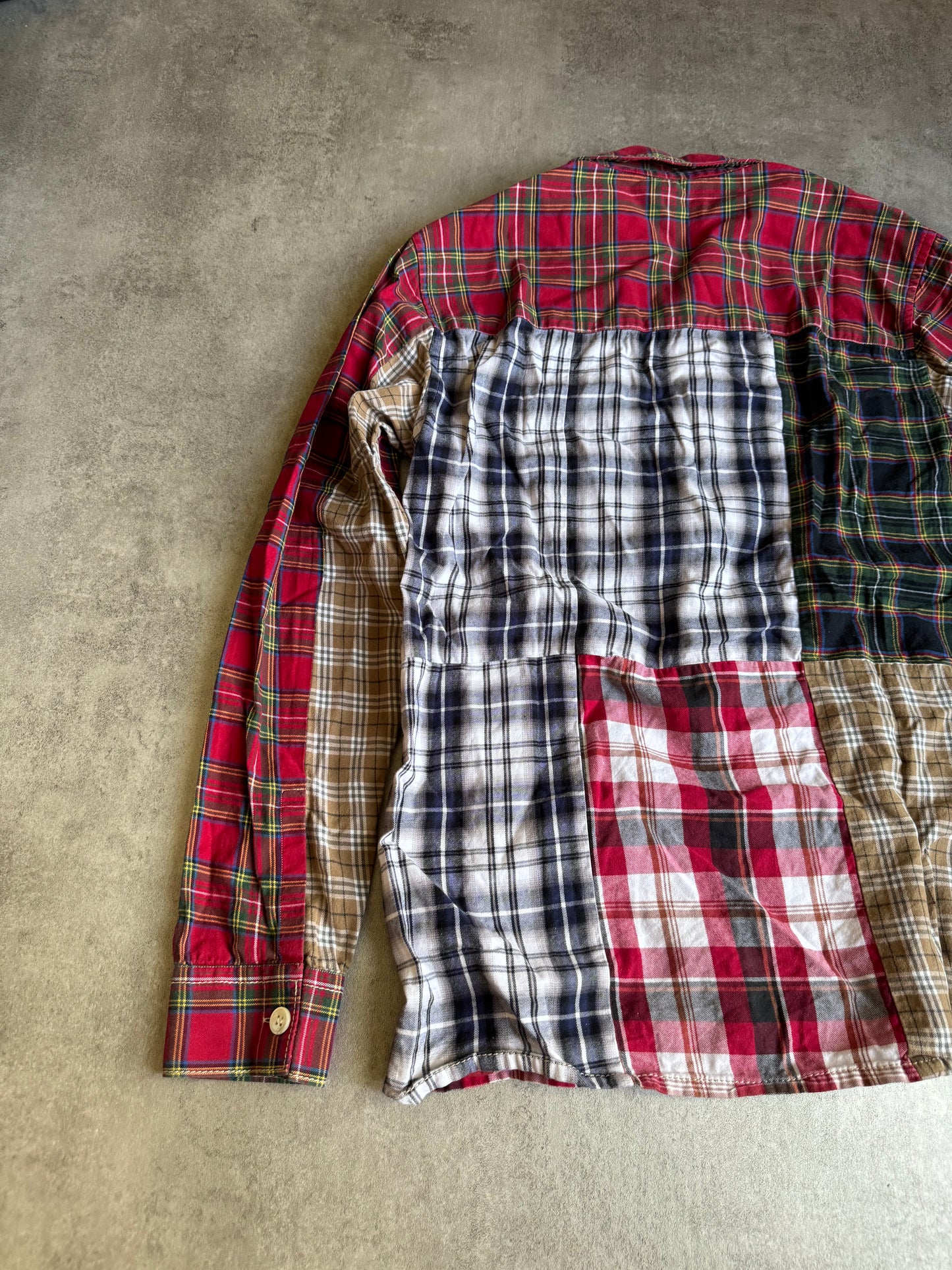 SS2015 Gosha Rubchinskiy Patchowrk Flannel Shirt (S) - 7