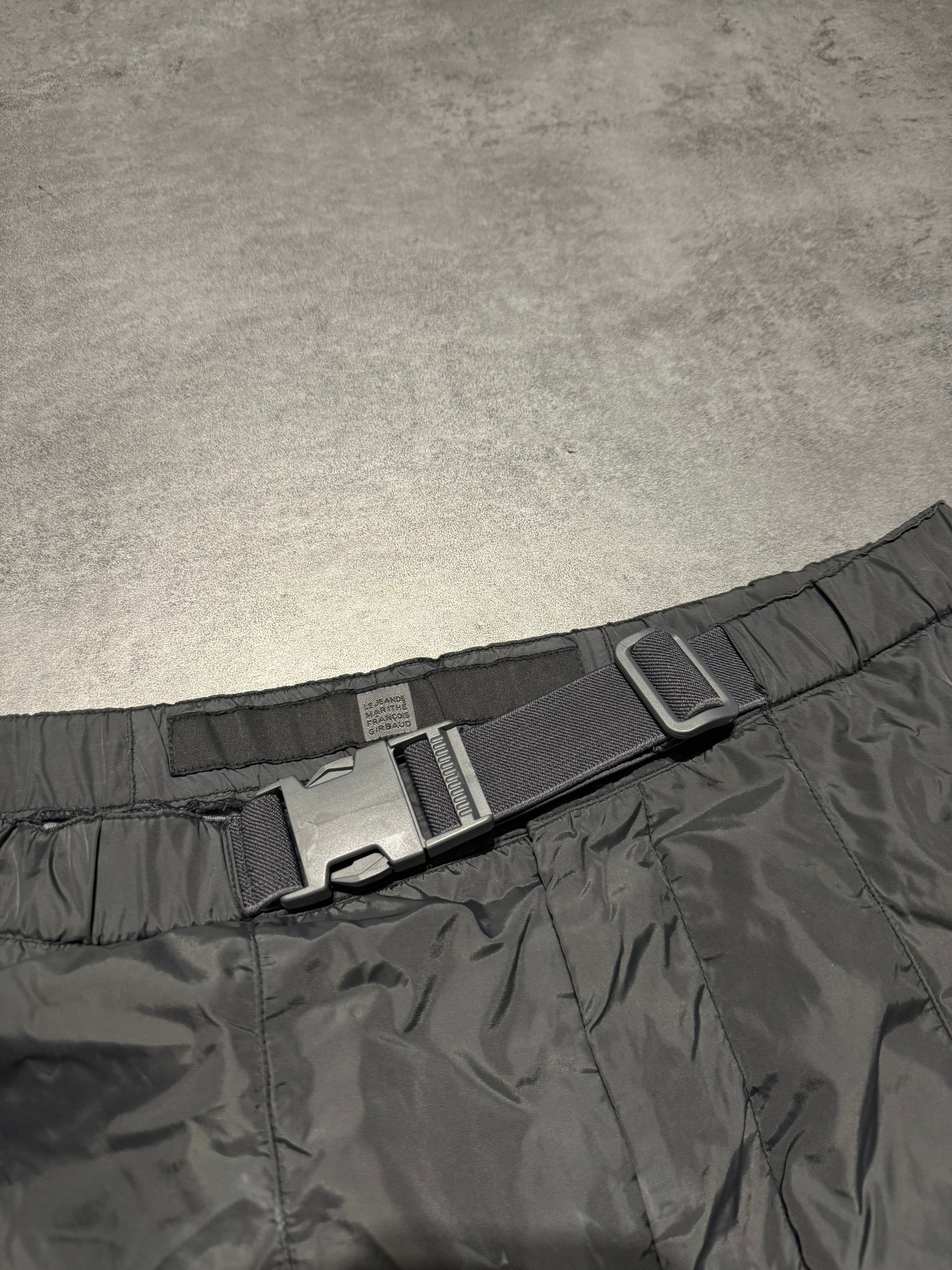 2000s Marithé + François Girbaud Tactical Grey Nylon Cargo Pants (M) - 7