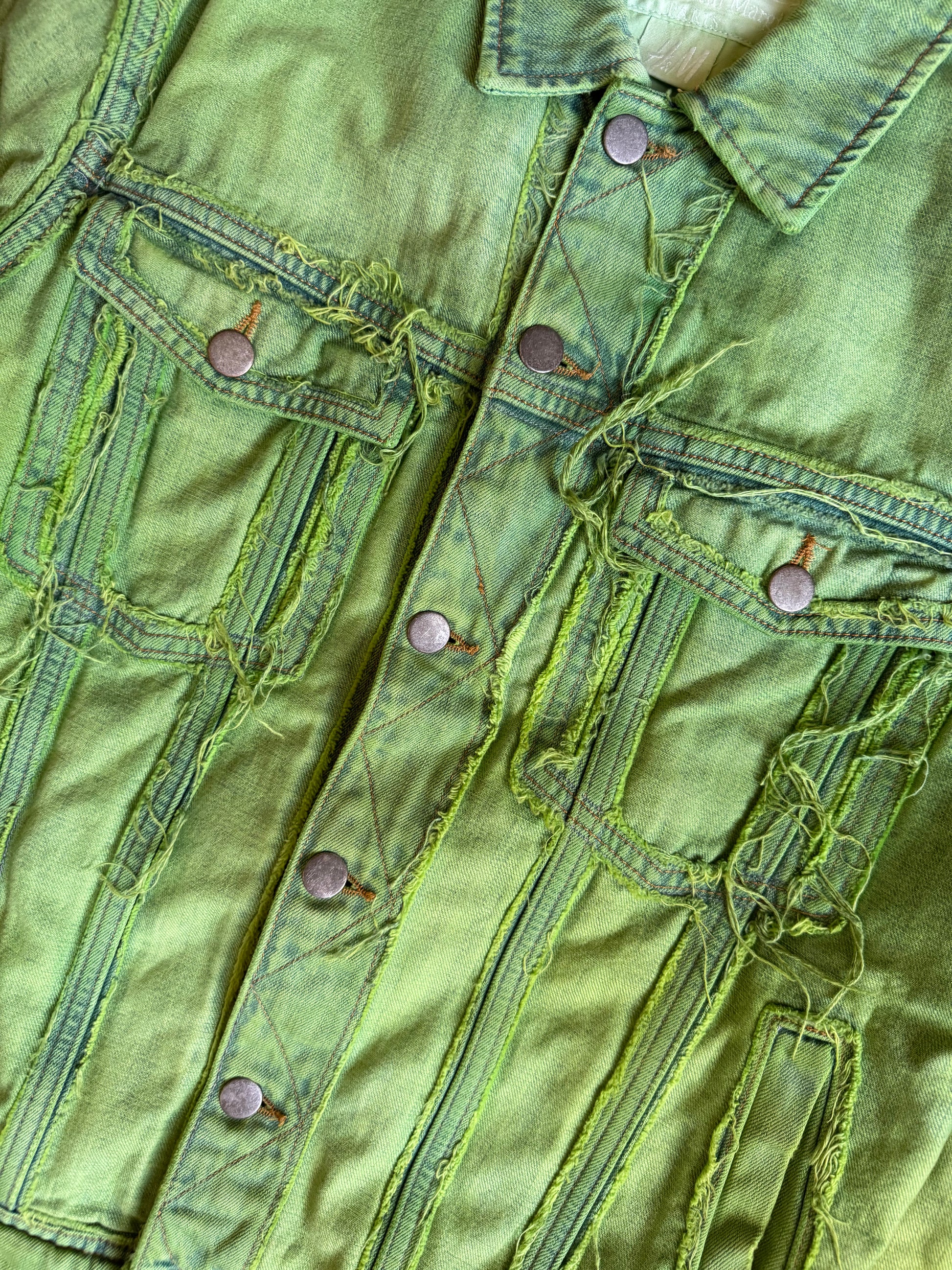 Acid Green Margiela Jacket & Levis Pants Set (M) - 7