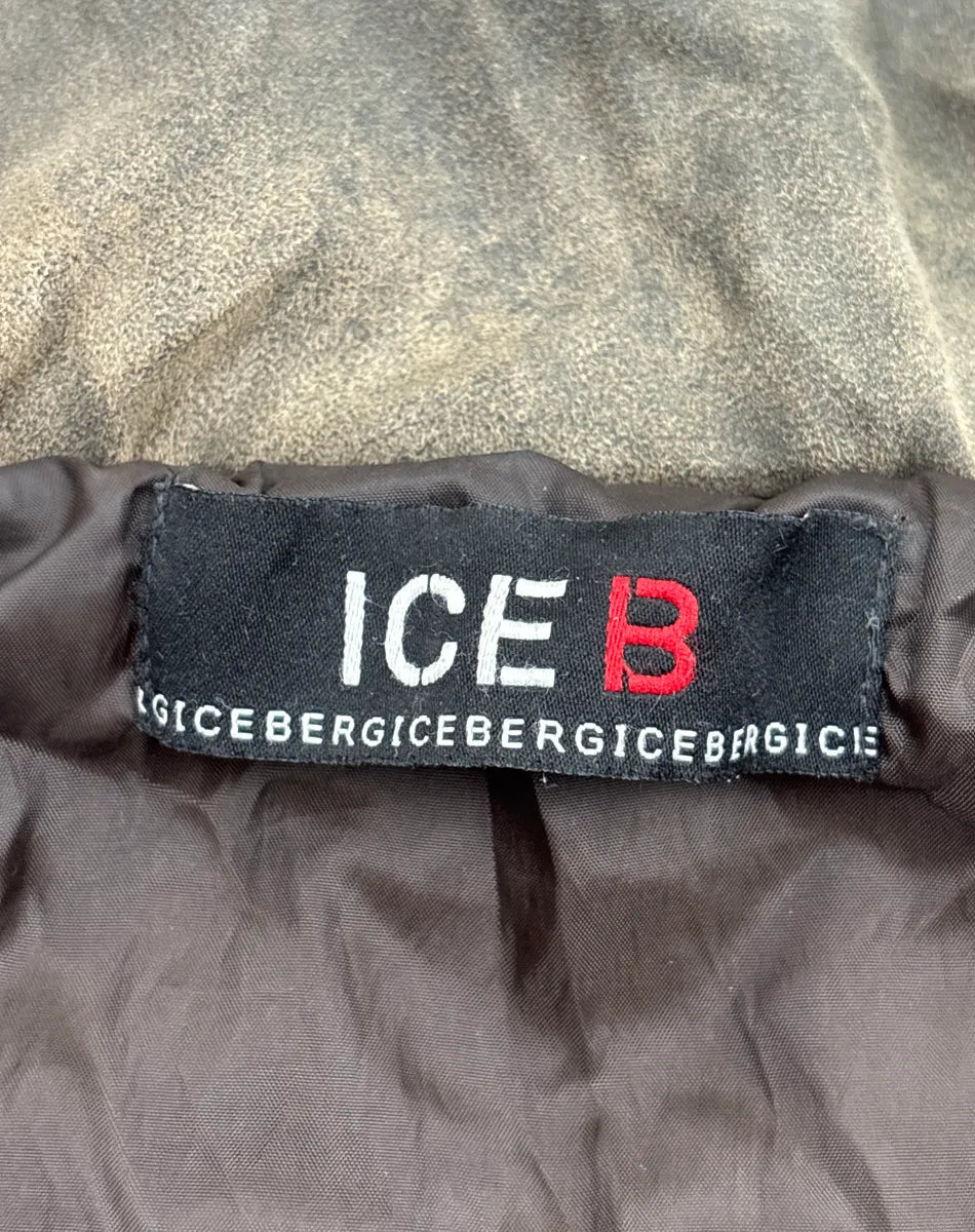 2000s ICE B Taupe Brown Quilted Hooded Bomber Jacket SkkvPwZQ 12