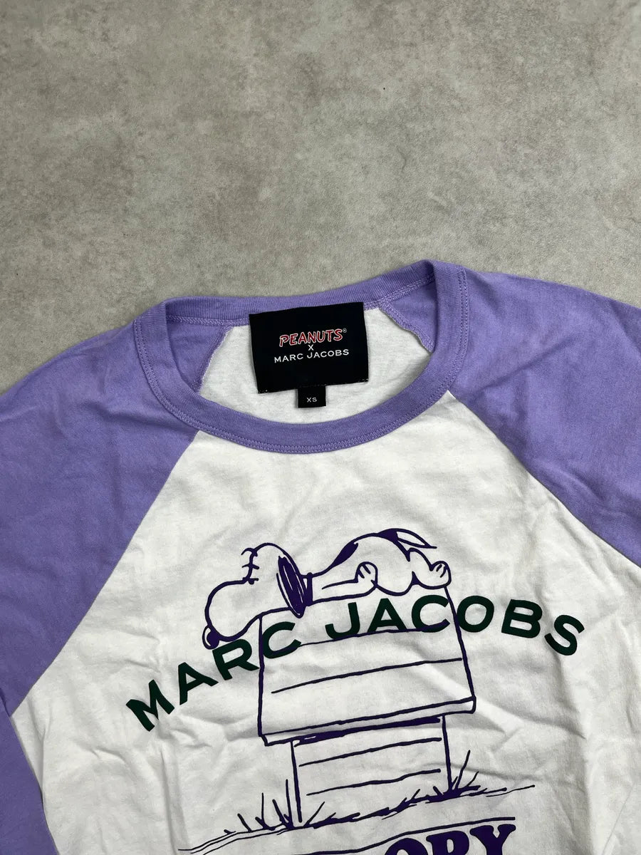 SS2010 Marc Jacobs Snoopy White Purple Raglan Baseball Longsleeve SpllnFvV 5
