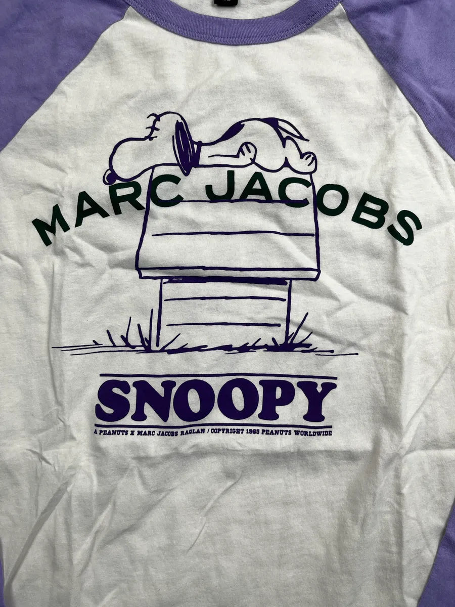 SS2010 Marc Jacobs Snoopy White Purple Raglan Baseball Longsleeve SpllnFvV 7