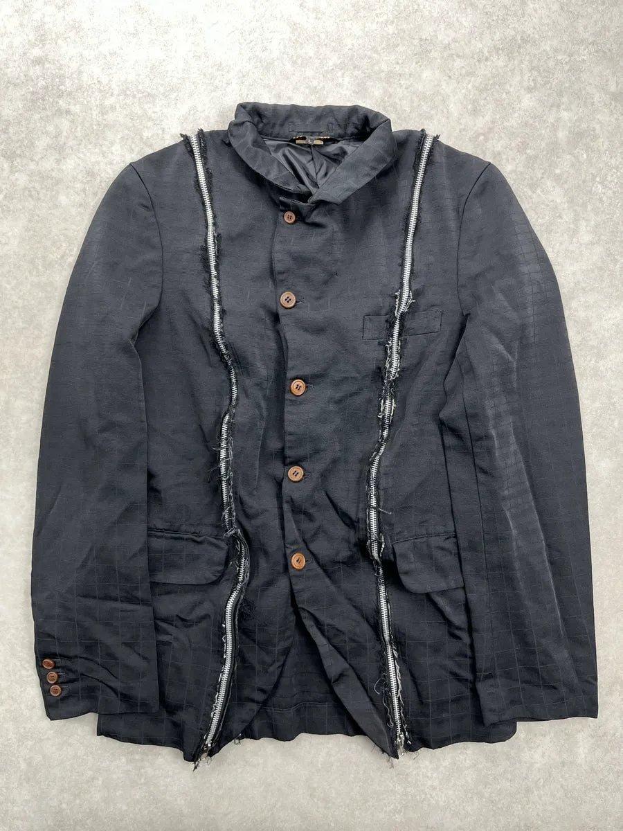 AW2024 Comme des Garçons Back Multi Zip Deconstructed BlazerJacket SvWmUaVr 0
