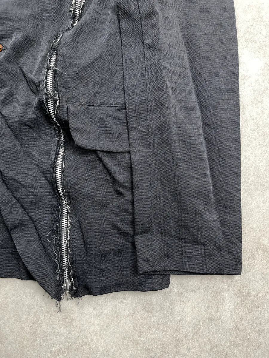 AW2024 Comme des Garçons Back Multi Zip Deconstructed BlazerJacket SvWmUaVr 10