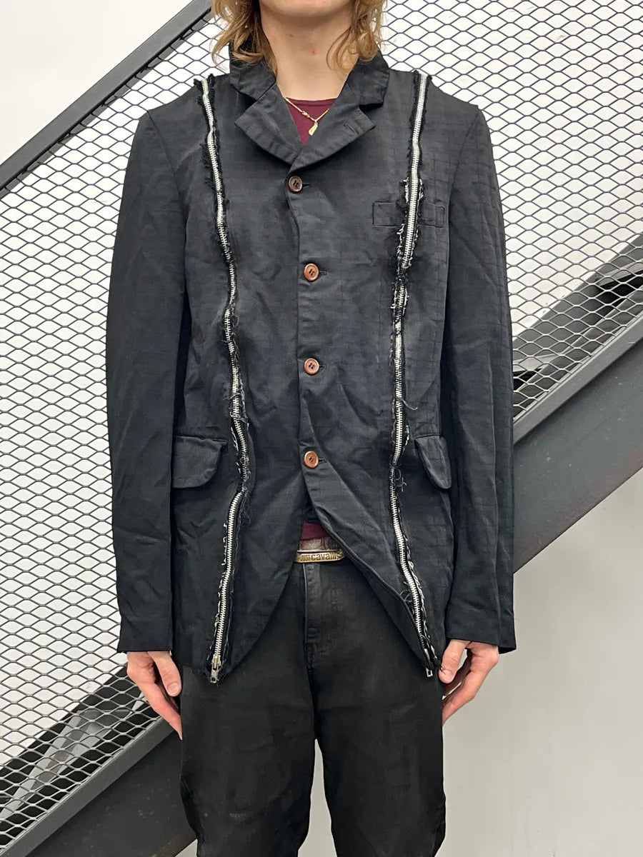 AW2024 Comme des Garçons Back Multi Zip Deconstructed BlazerJacket SvWmUaVr 1