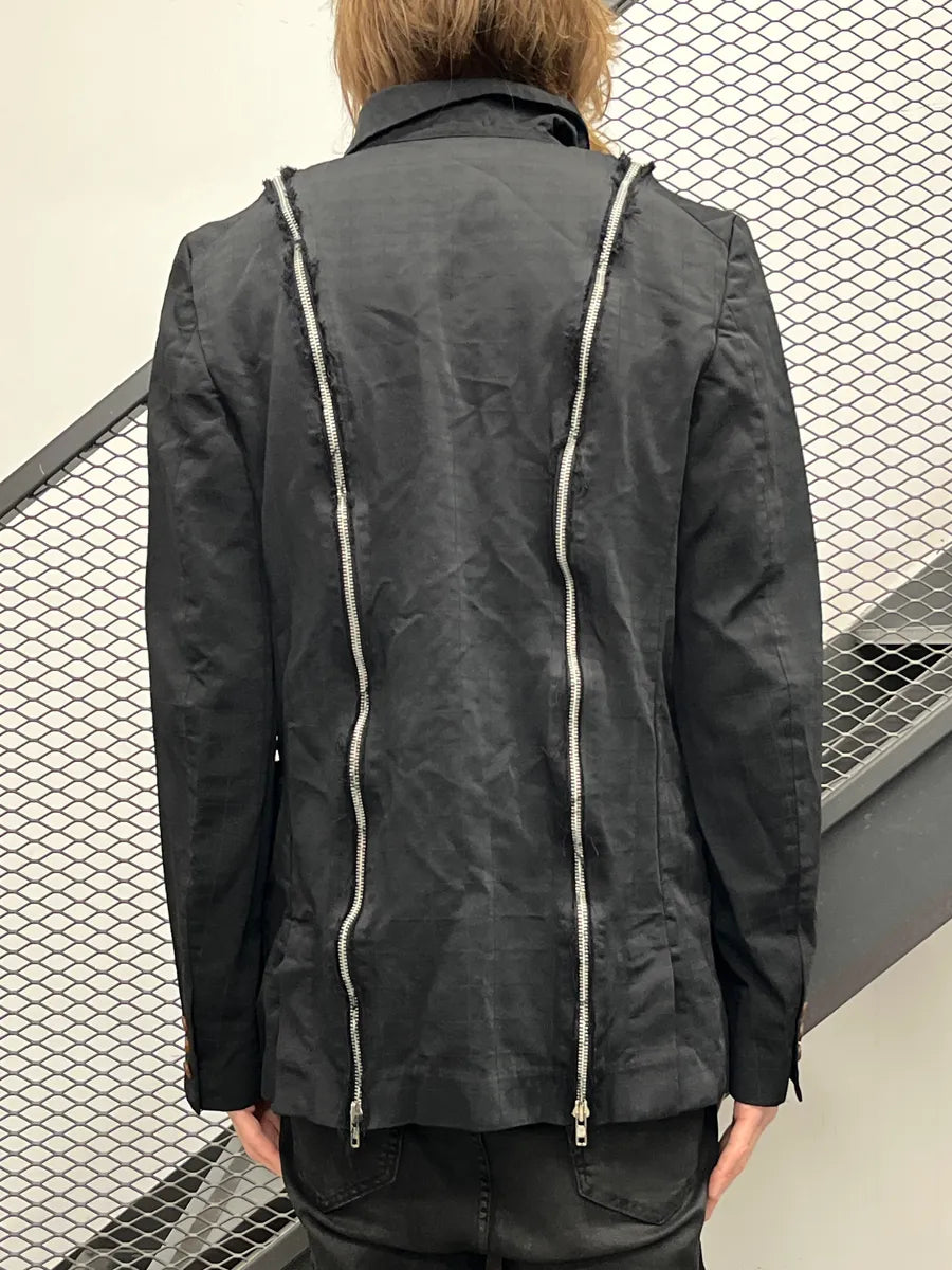 AW2024 Comme des Garçons Back Multi Zip Deconstructed BlazerJacket SvWmUaVr 2