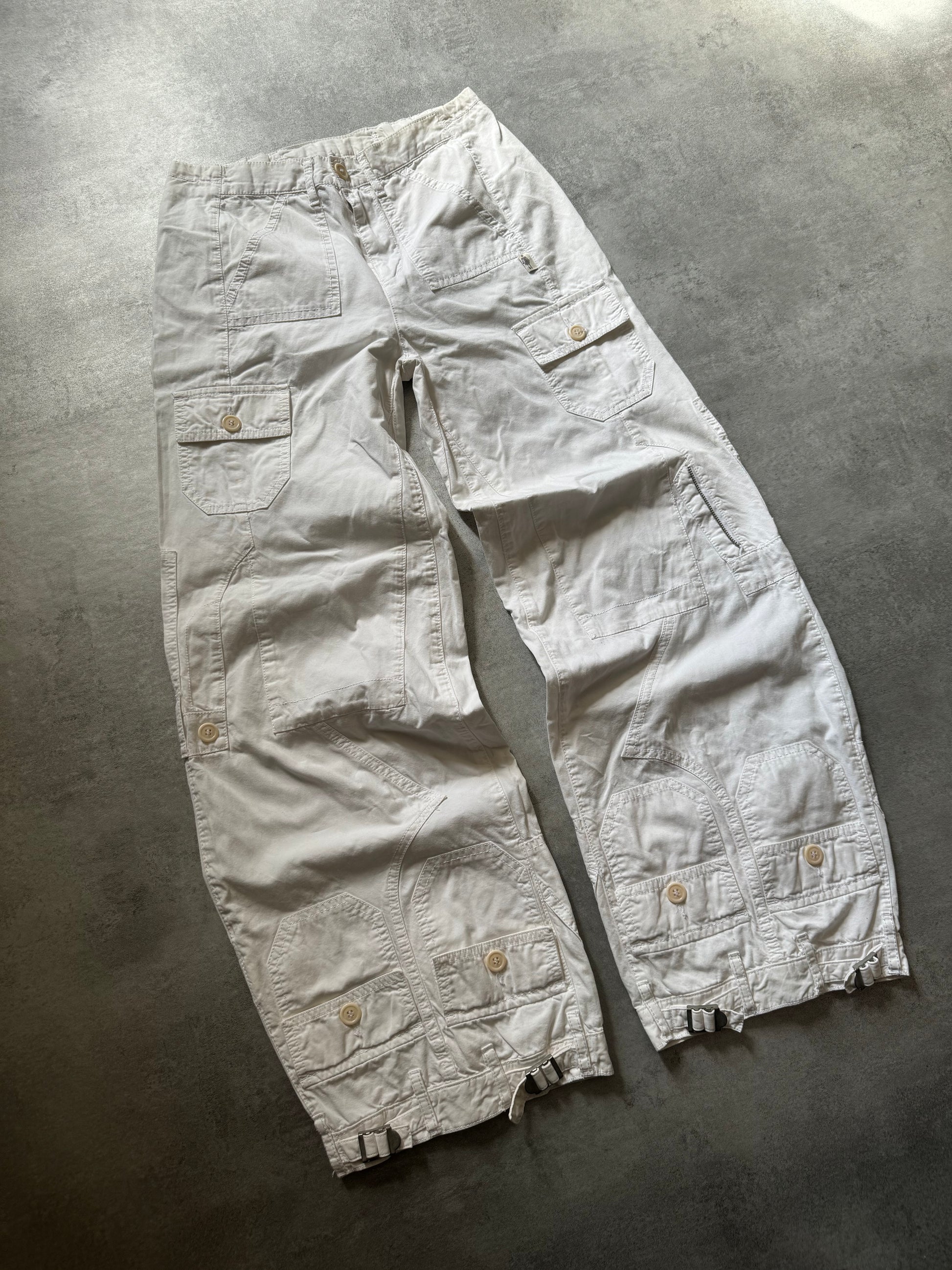 Jean Paul Gaultier Wild Trompe L'oeil Pockets Cargo Pants (XS) - 8