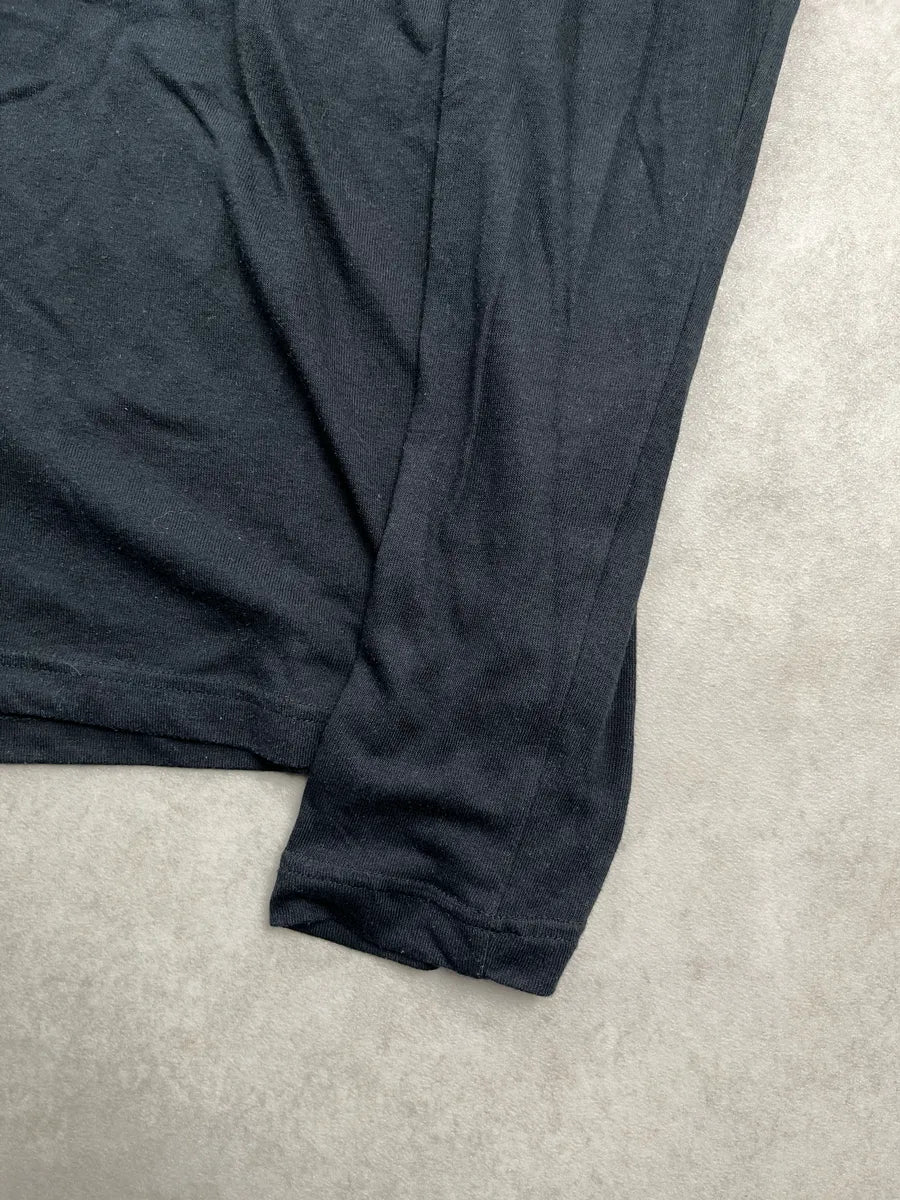 AW2006 Dolce & Gabbana Black Buttoned Henley Longsleeve SxhjJdEU 7
