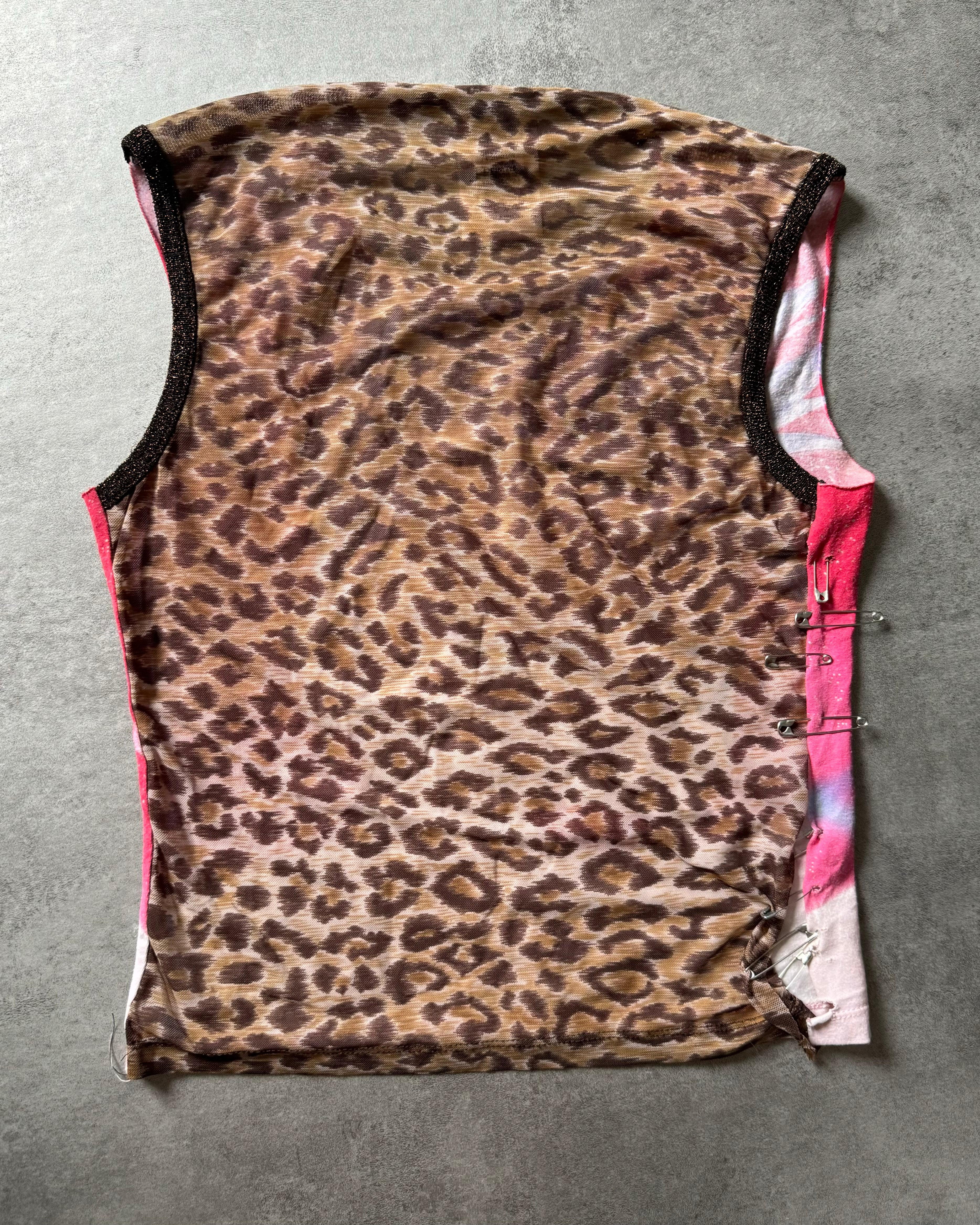 FW2001 Dolce & Gabbana Punk Face Jaguar Tank Topk  (XS) - 2