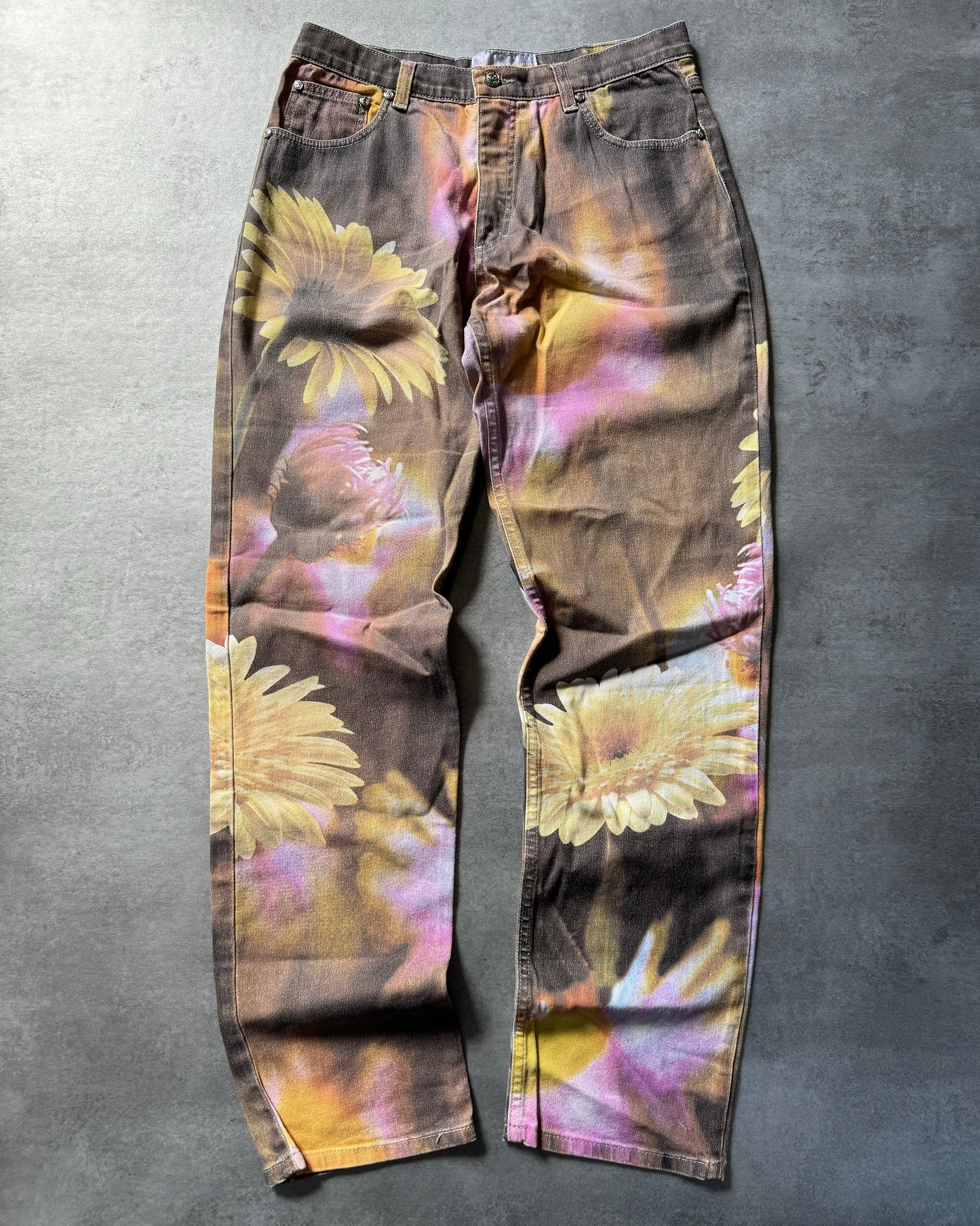 2000s Roberto Cavalli Flowers Power Pants  (M) - 1