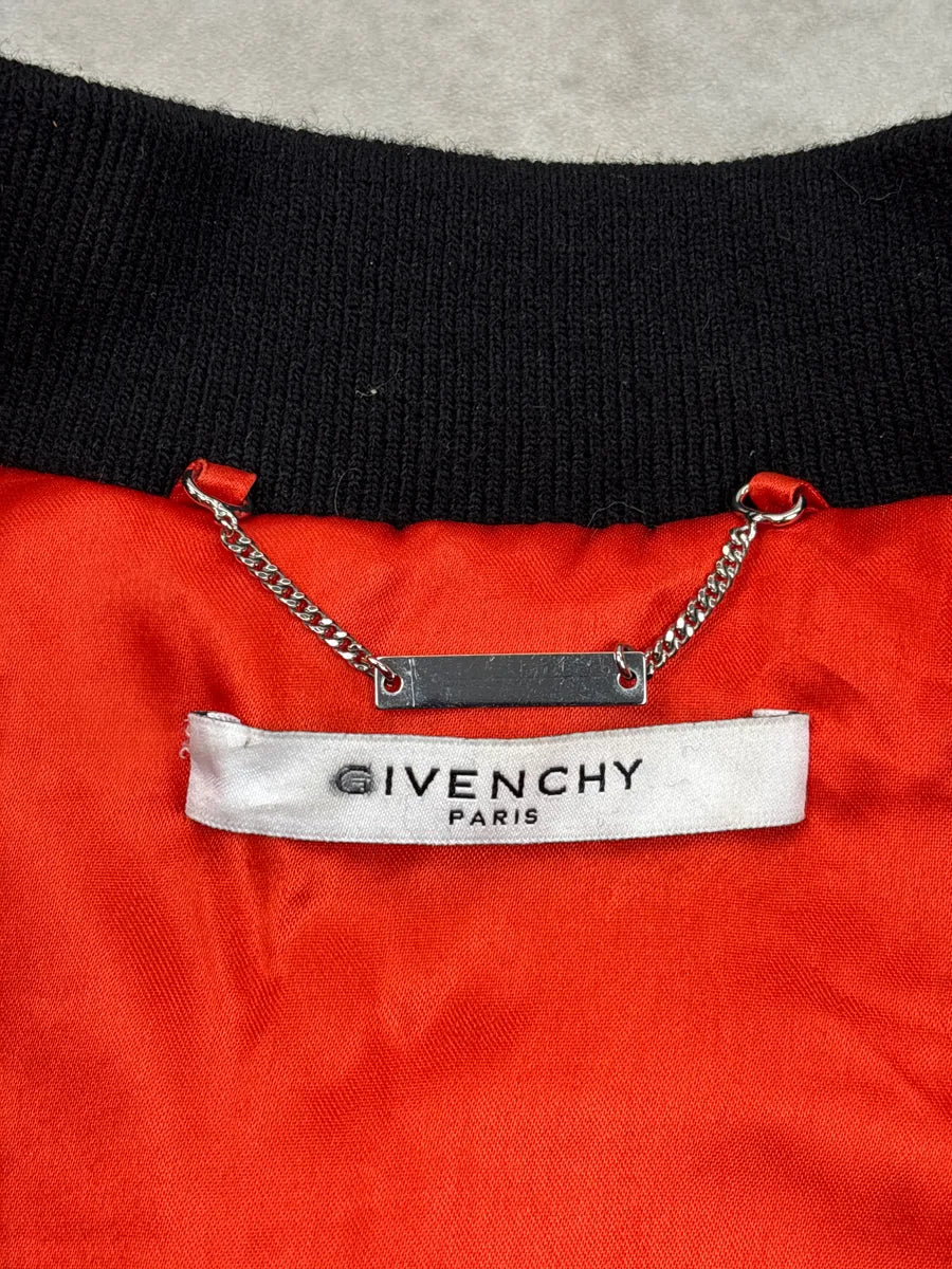 AW2016 Givenchy Black Contrast Lining Zip-Up Bomber Jacket TEiJPFGv 8