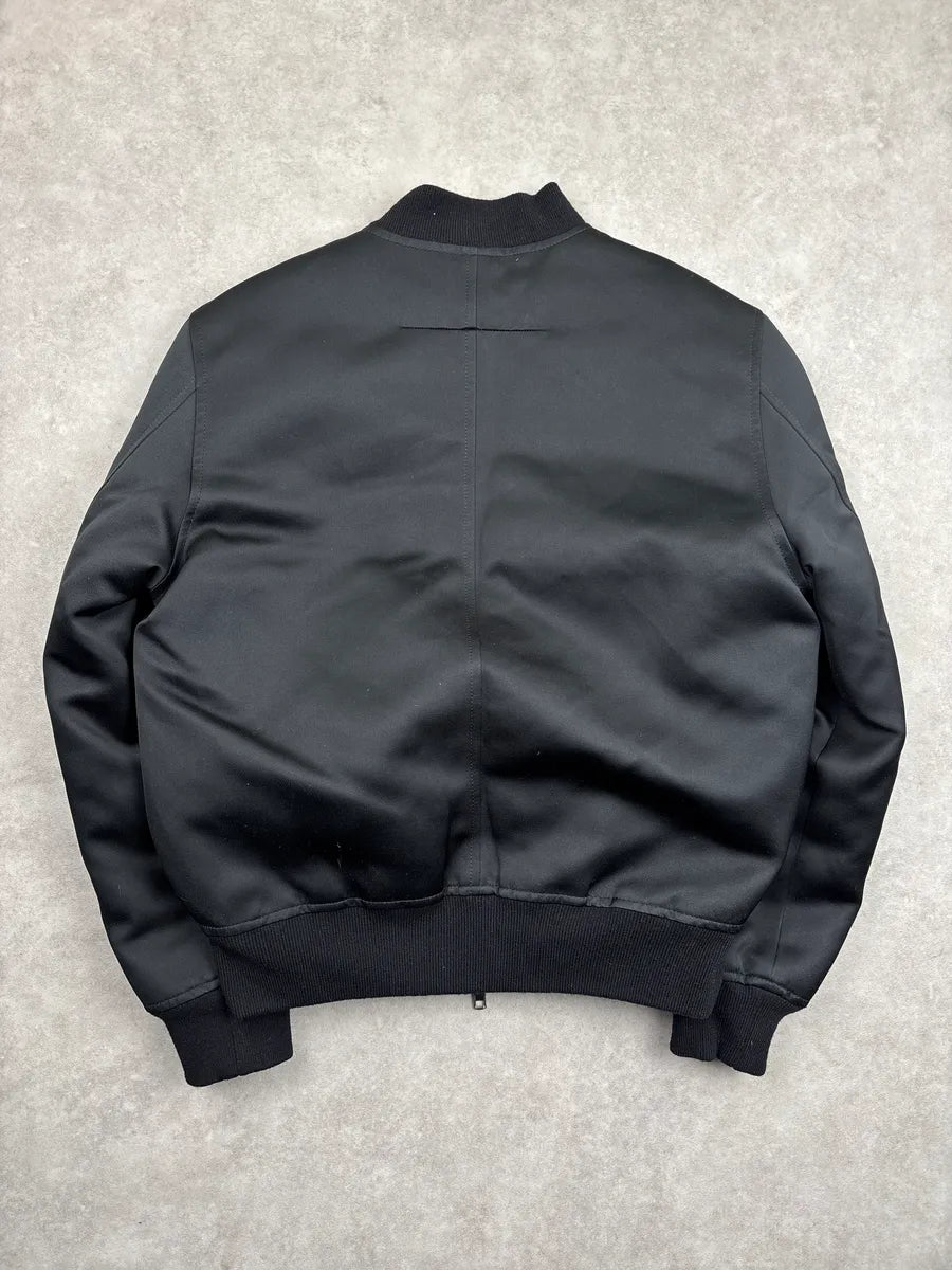 AW2016 Givenchy Black Contrast Lining Zip-Up Bomber Jacket TEiJPFGv 5
