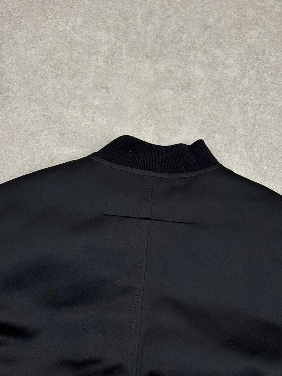 AW2016 Givenchy Black Contrast Lining Zip-Up Bomber Jacket TEiJPFGv 7